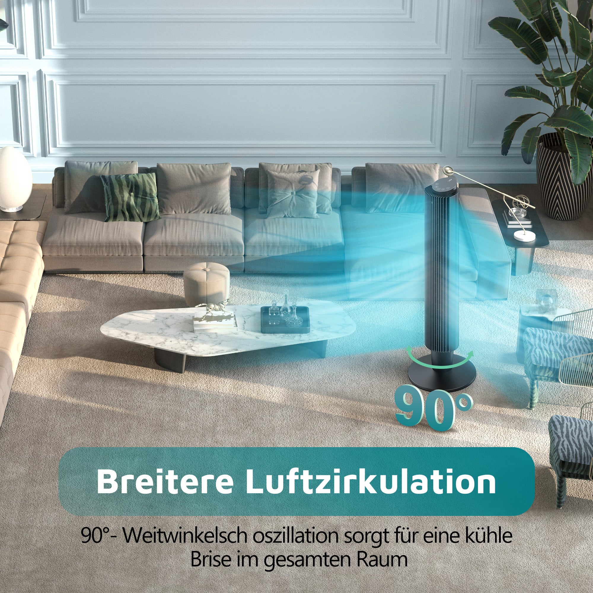 42” Tower Fan PE-TF005 & 2100 CFM Wall Fan PE-TF011 Bundle