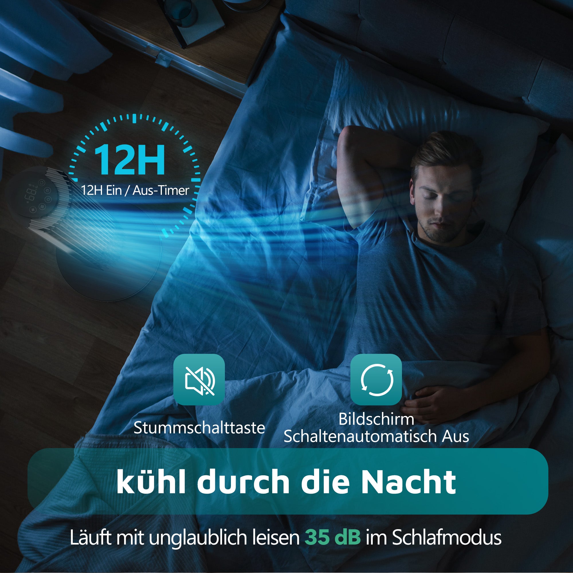 42” Tower Fan PE-TF005 & 2100 CFM Wall Fan PE-TF011 Bundle