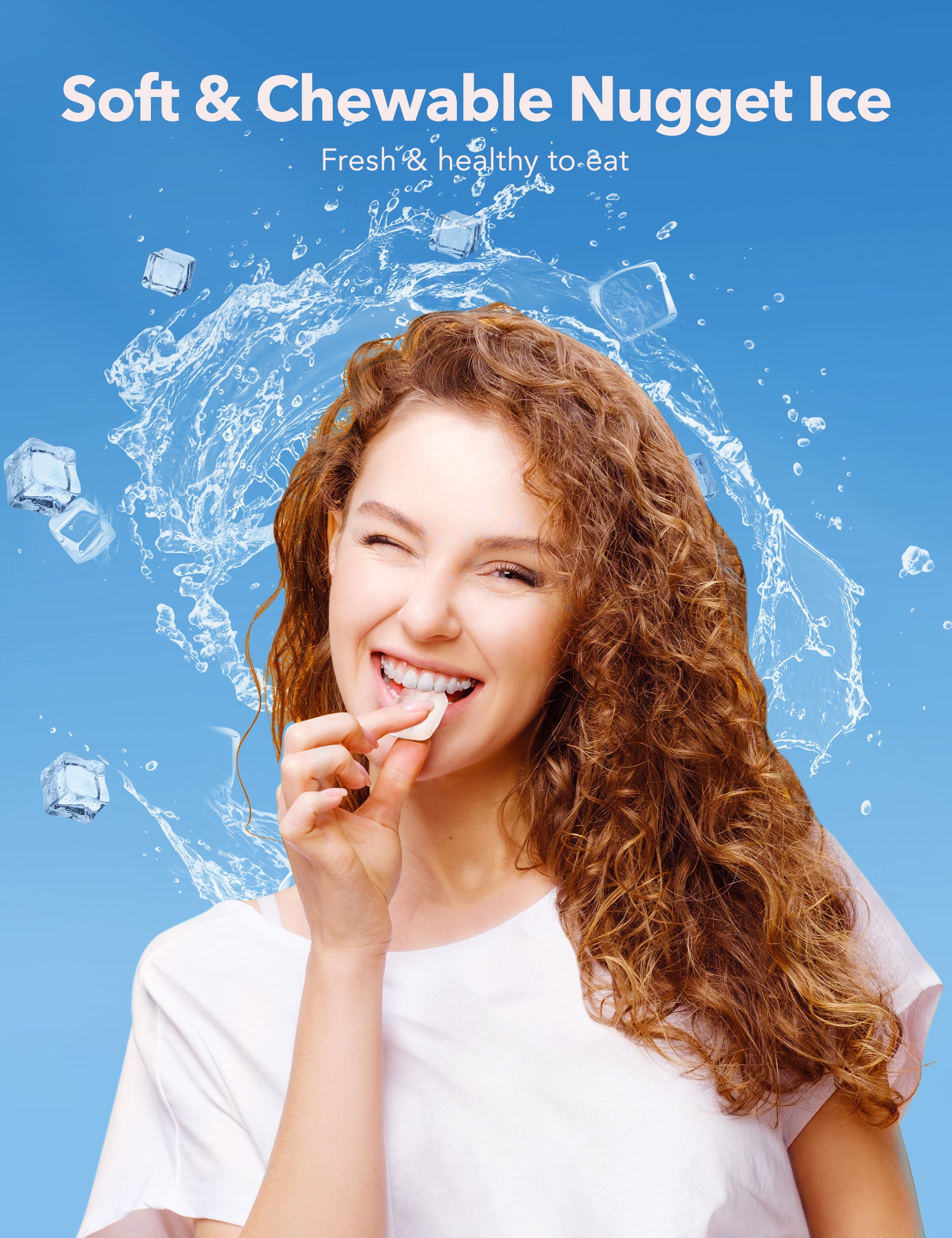 TaoTronics Ice Maker NB-IC001, Smart Countertop Compact Machine with One Click