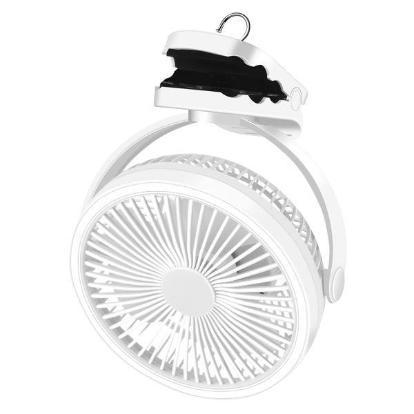 Battery Operated Clip on fan with Camping Lantern, 4 Speeds & Timer, 10000mAh Battery Operated Clip Fan for Bed, Outdoor