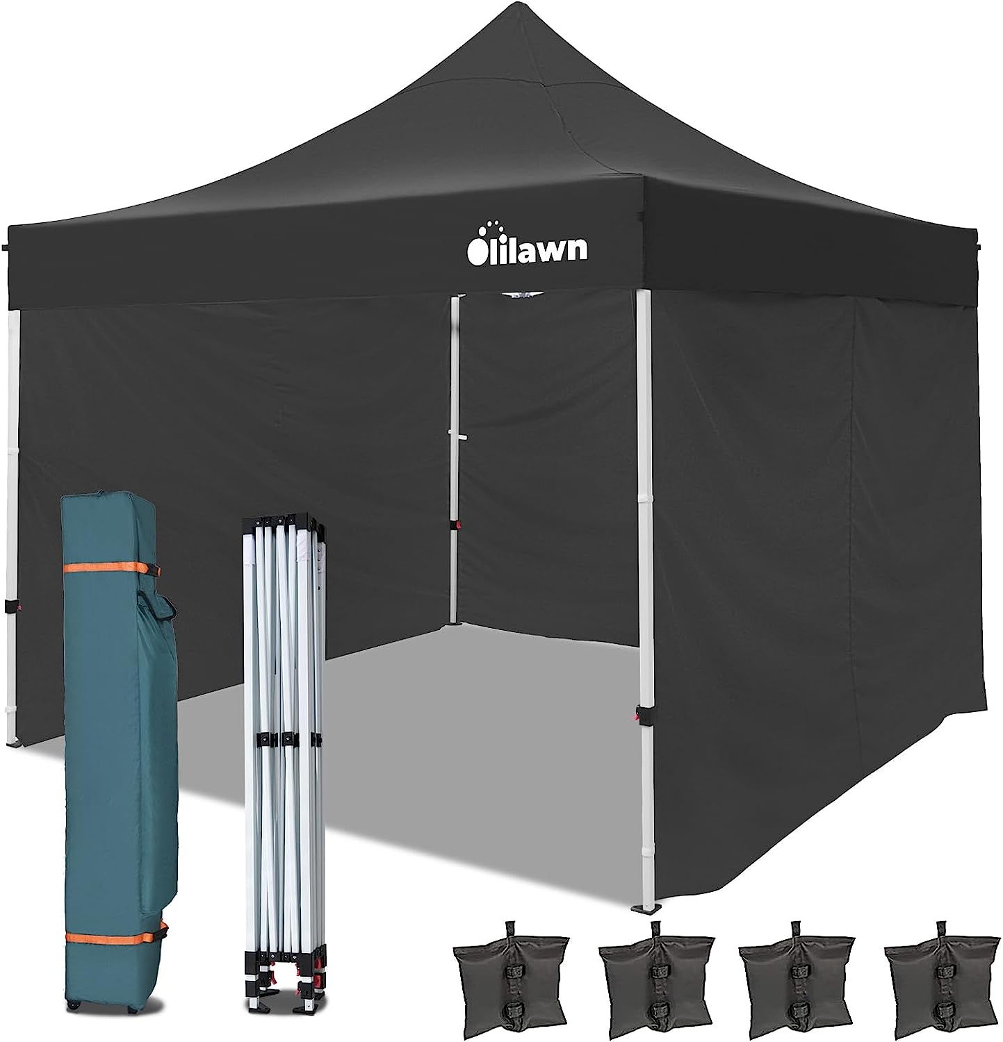 OLILAWN 10x10 Pop Up Canopy Tent Outdoor Shade Canopy