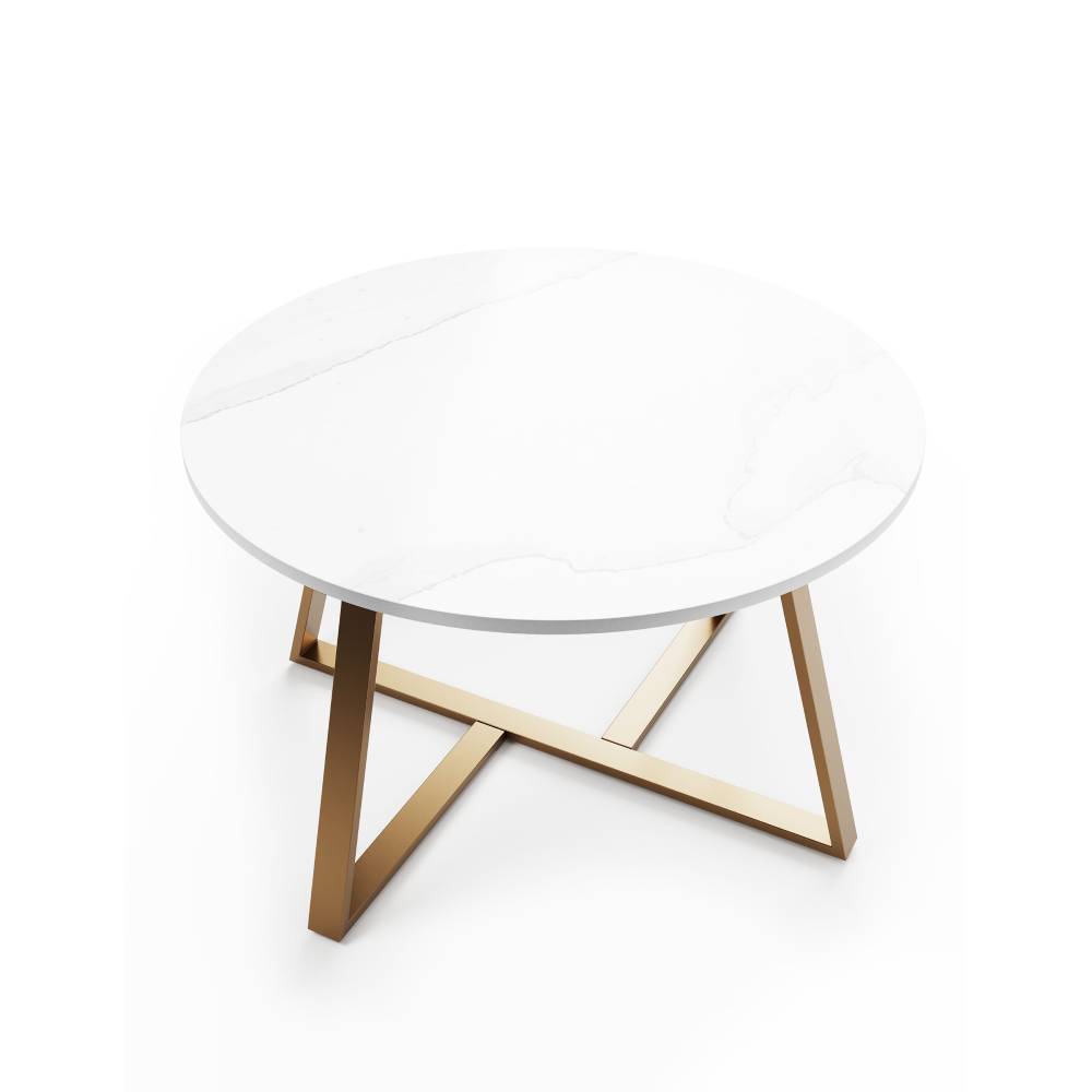 Cyber Monday Evajoy Coffee Table, 27.6" Round Coffee Table with Tempered Glass Surface 2023