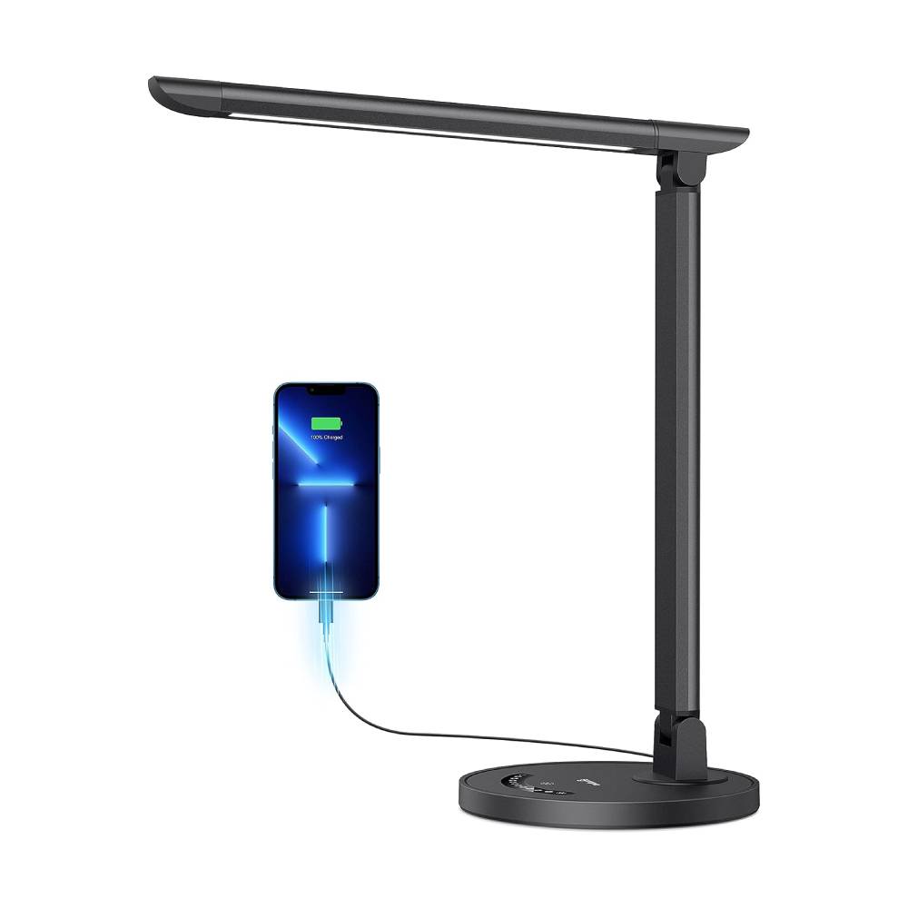 Sympa LED Desk Lamp 004 Office Table 35-Modes Lamps with Stable USB Charging Port&Touch Control