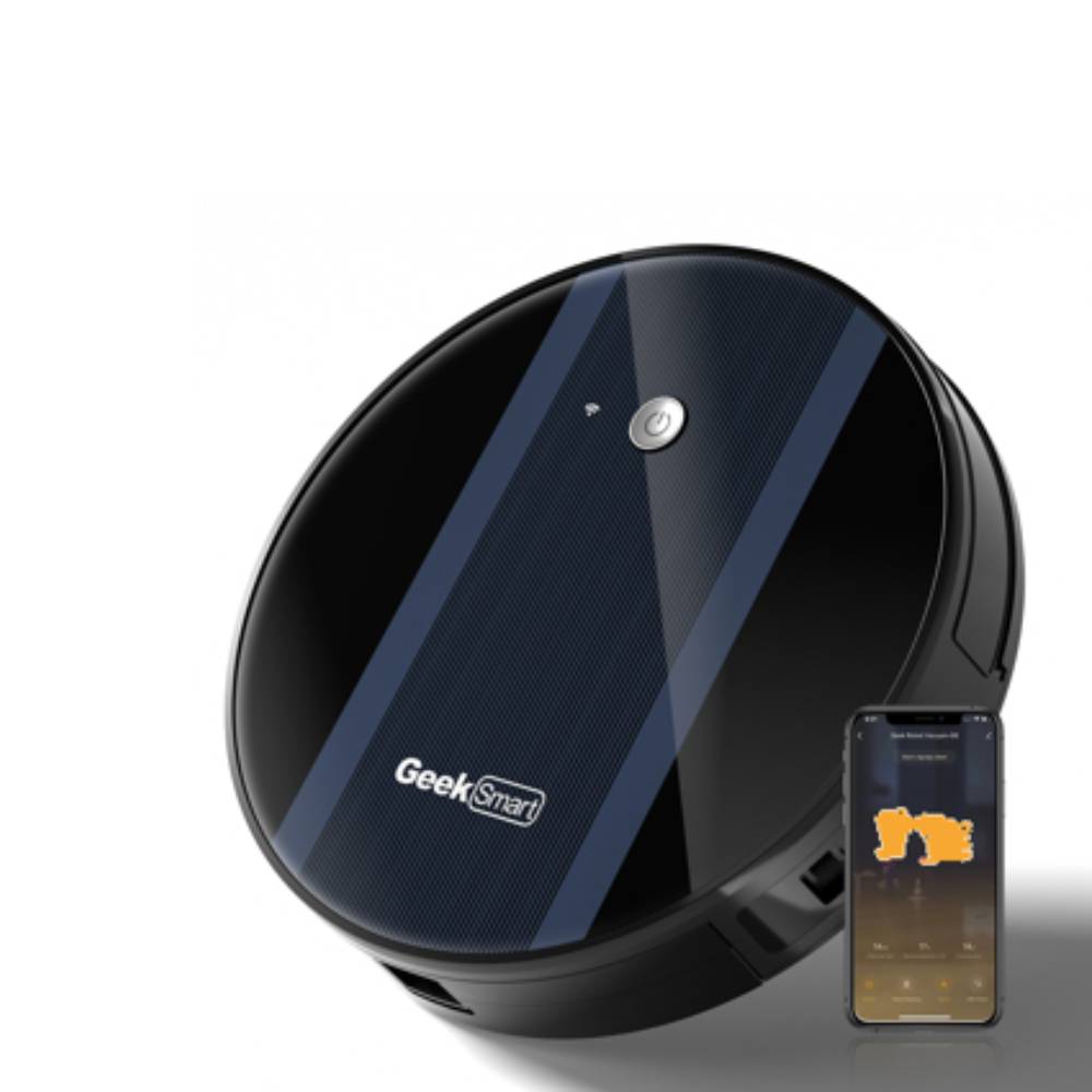 Geek Smart G6 gyroscope Robot Vacuum Cleaner, Ultra-Thin, 1800Pa Strong Suction, Wi-Fi Connected APP