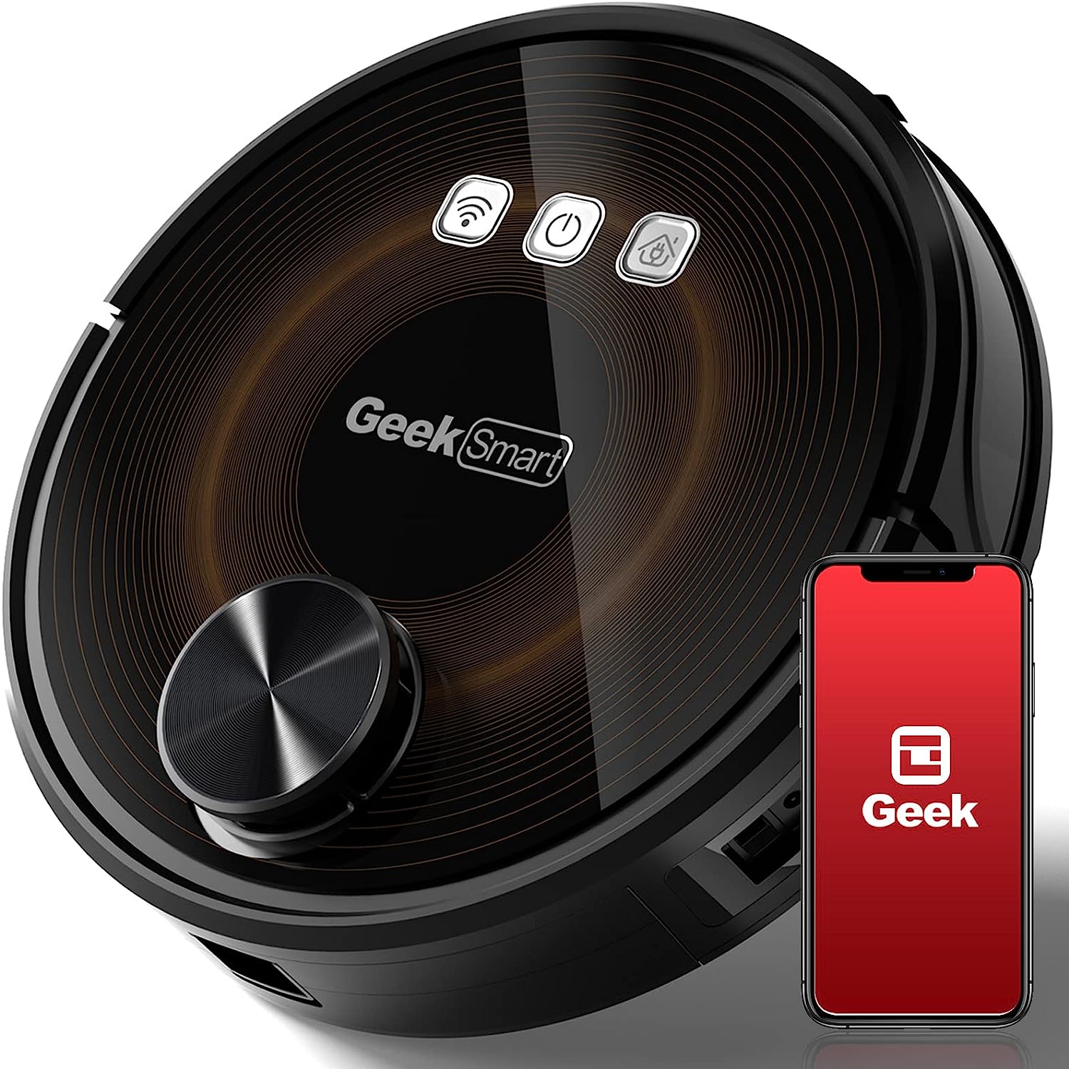 Geek Smart L8 Laser Robot Vacuum Cleaner , LDS Navigation, MAX 2700 PA Suction, Wi-Fi Connected APP