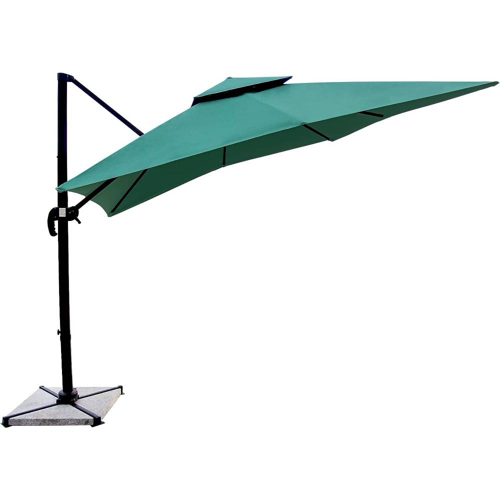 OLILAWN 11ft Patio Umbrella Outdoor Square Umbrella Large Cantilever Umbrella