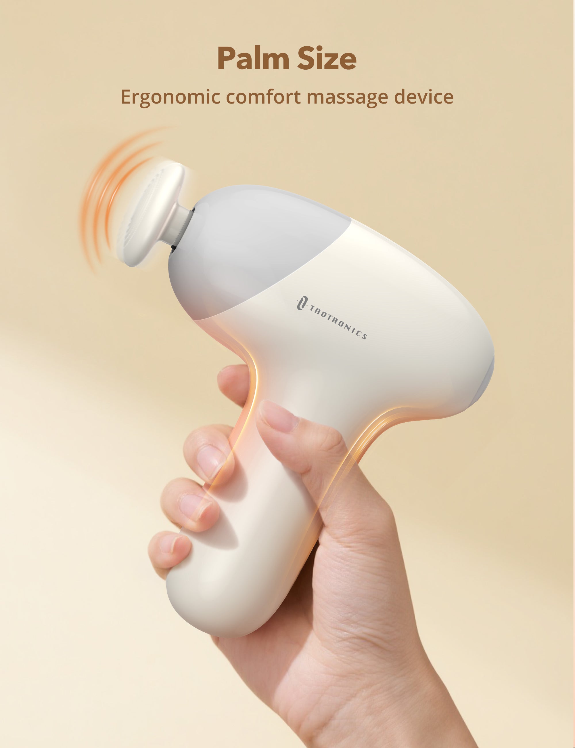 Massage Gun, Deep Tissue Percussion Muscle Massager Handheld Cordless Back Massager with 5 Speeds and 4 Heads(White) wm