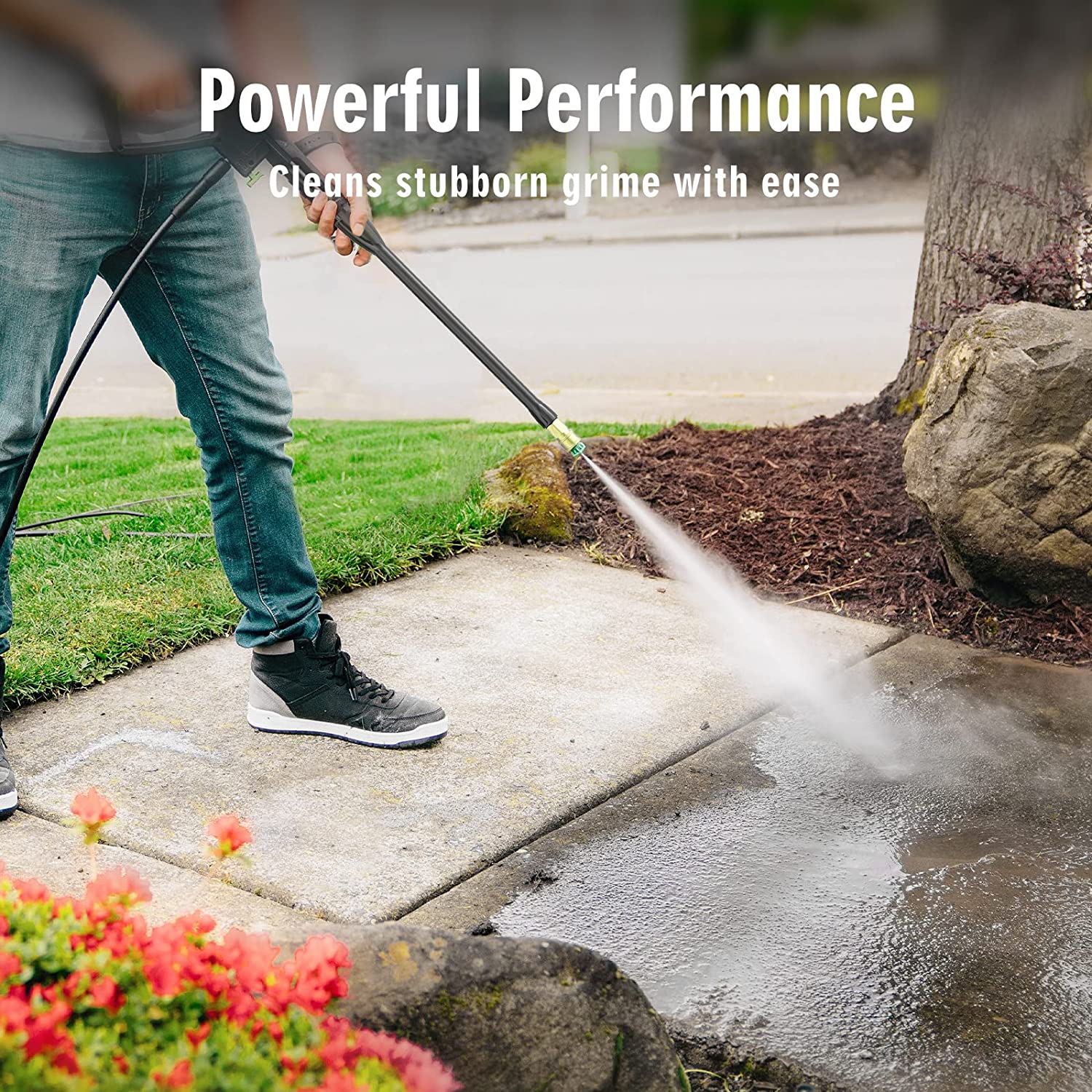 SWIPESMITH Electric Pressure Washer, 2500 Max PSI 2.4 GPM Power Washer with Telescopic Handle