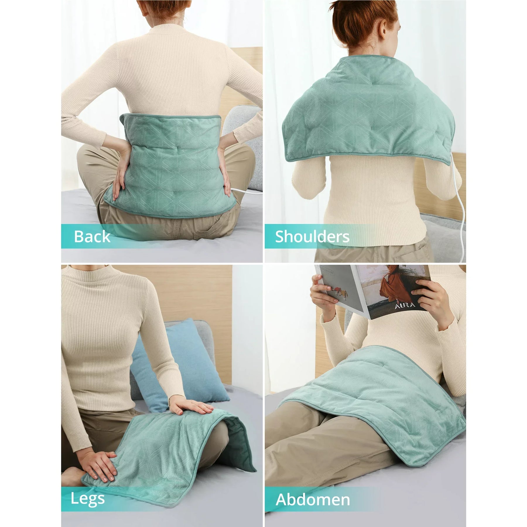 Evajoy Heating Pad 12*24 Extra-Large Electric Massager Heating Pad