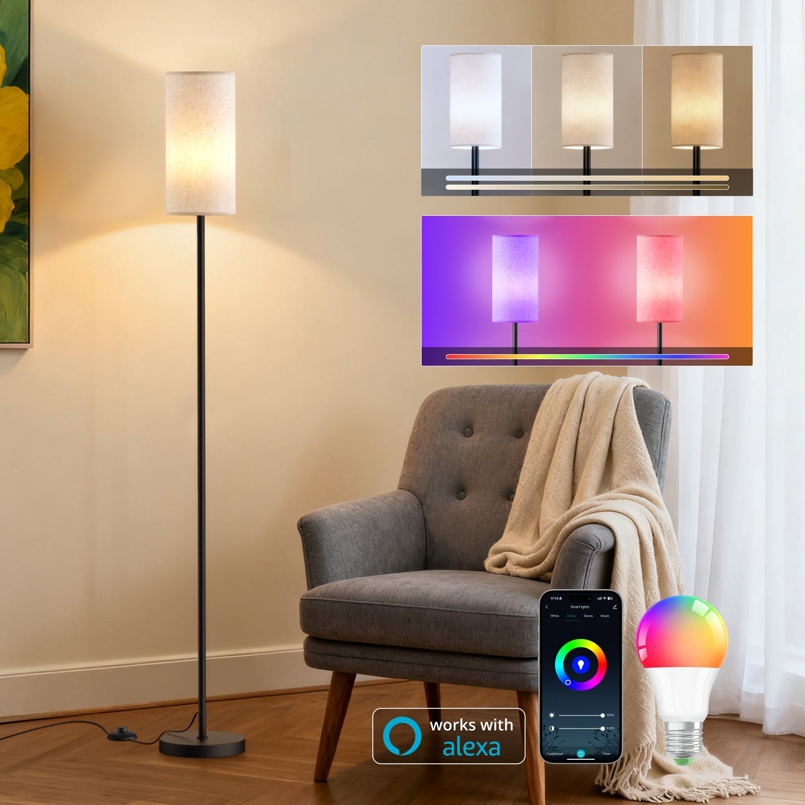 TaoTronics NB-DL010 Smart Floor Lamp – Ambient Lighting for a More Comfortable Home