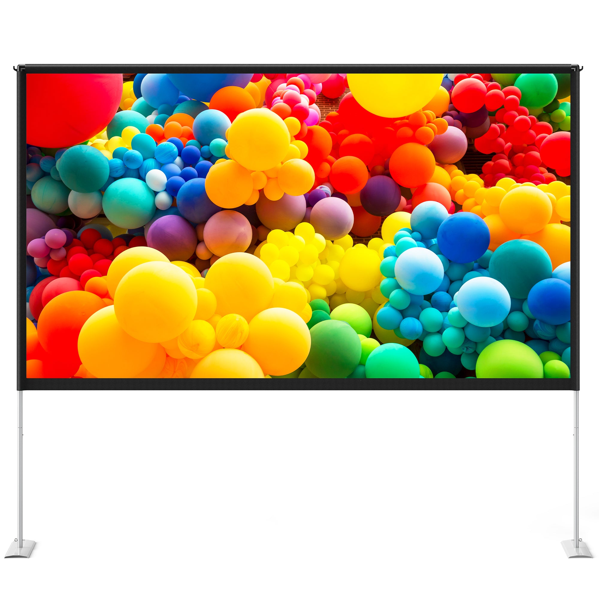 TaoTronics Freestanding Projection Screen TT-HP027, Portable Front & Rear Projection Screen