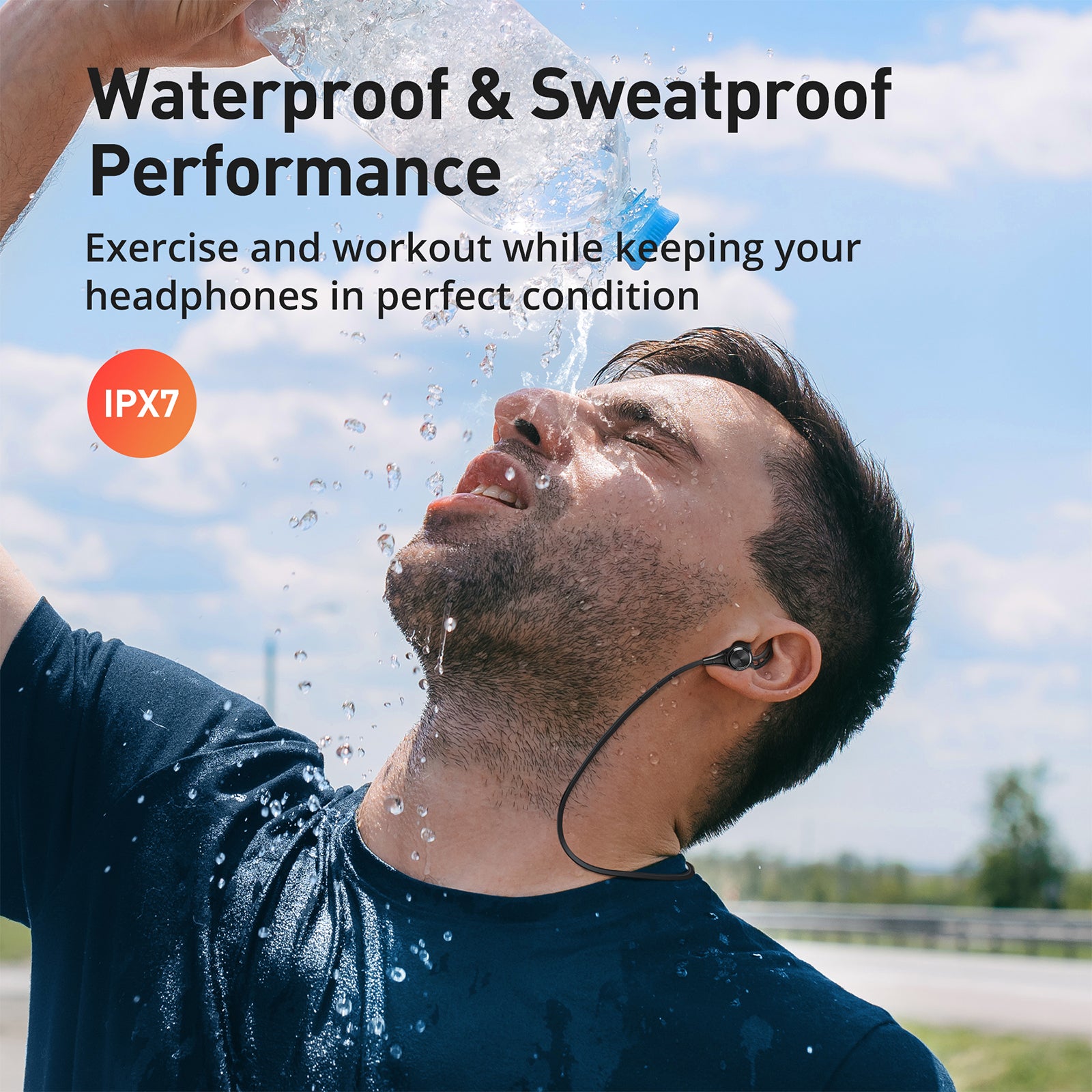 TaoTronics | Massage Gun TT-PCA004 & Bluetooth Earbuds ET-BH032 Black Bundle