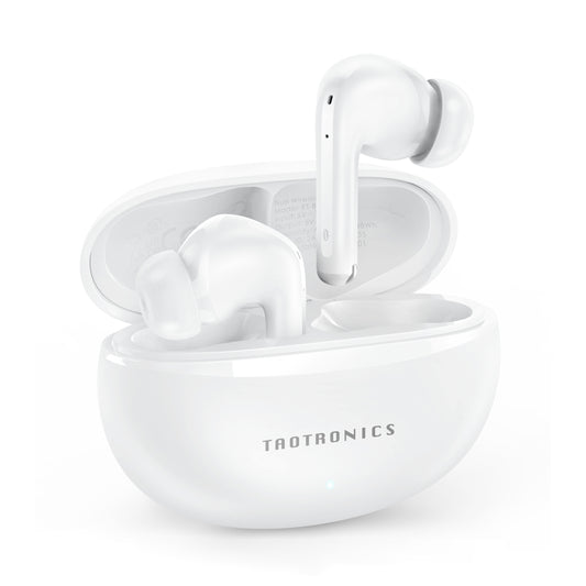 TT-BH1118 TaoTronics Wireless Earbuds, 25 dB Noise Cancelling 24H Playtime IPX5 Pass-Through Mode 4 Mic ENC