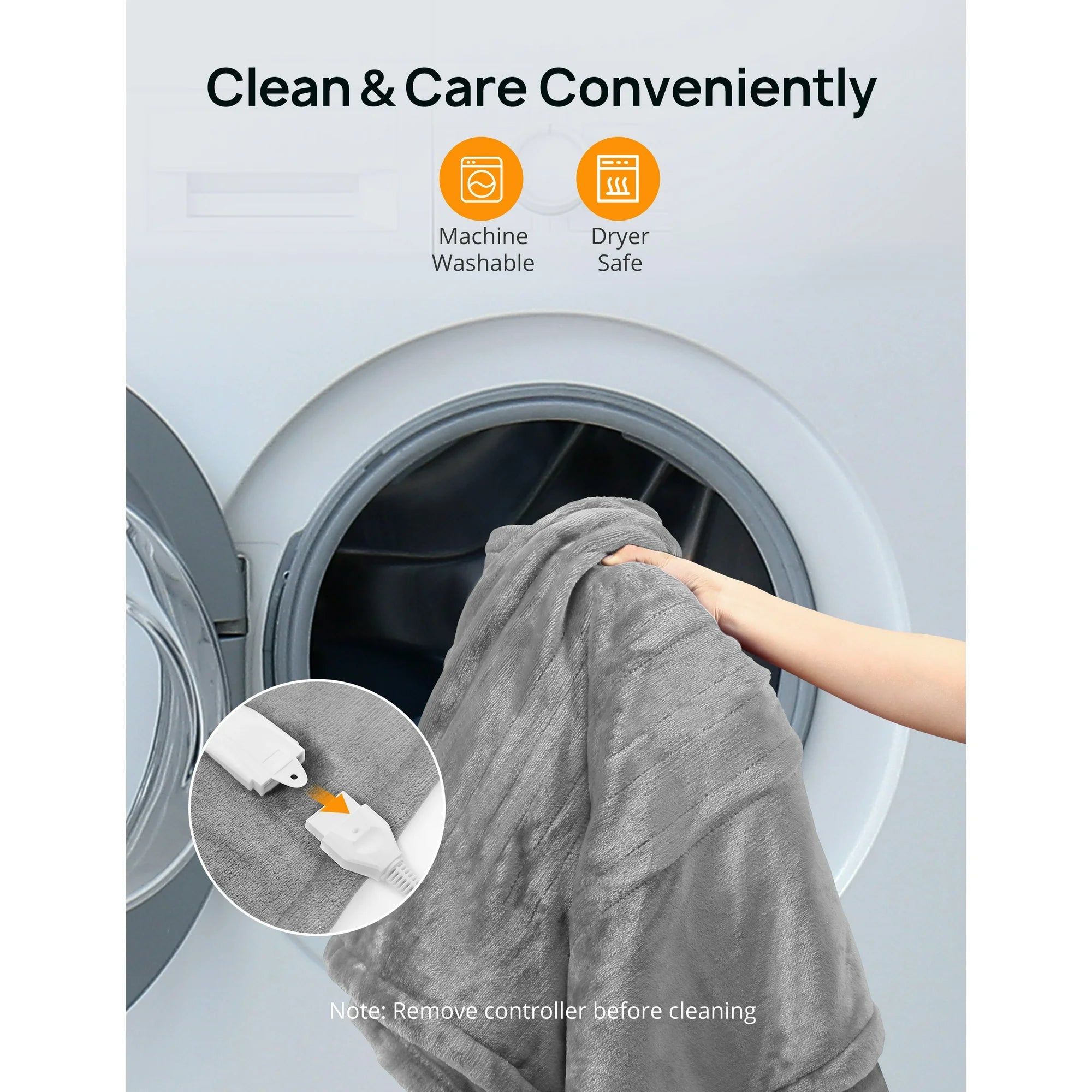 Electric Heated Blanket Full Twin Size Heated Throw Blanket 72" x 84" Soft Flannel Fast Heating Blanket with 10 Heating Levels 1-12 Hours Timer Auto-Off Protection Gifts for Women Men WM