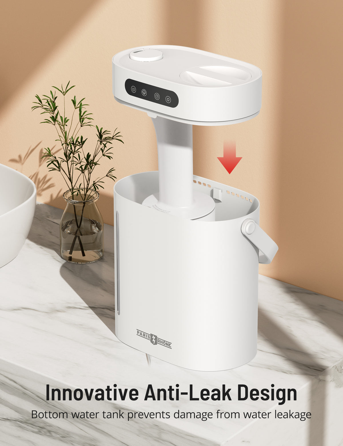 PARIS RHÔNE 6L Humidifiers for Bedroom, Top Fill Cool Mist Humidifiers with Essential Oil Diffuserfor Baby