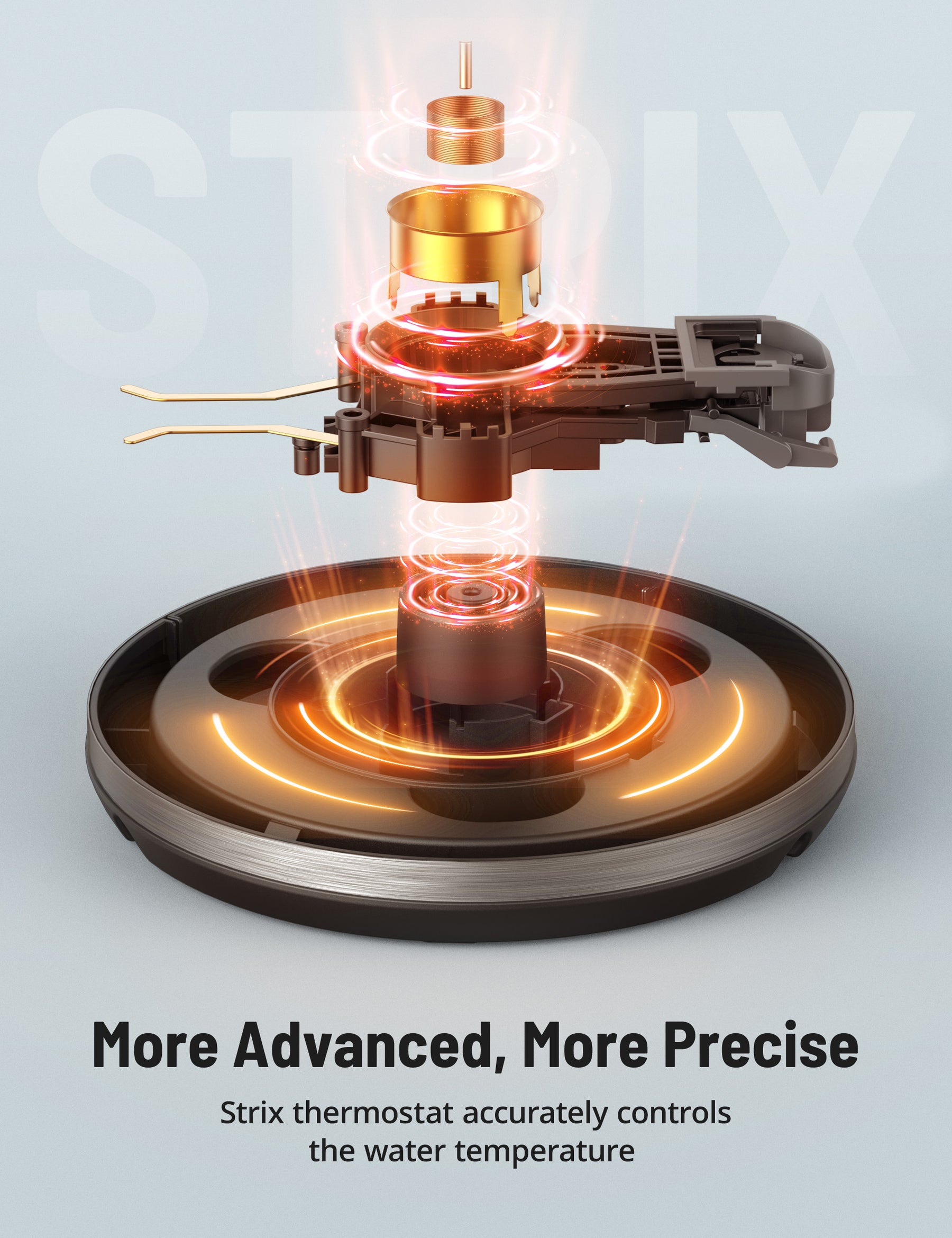 More Advanced, More PreciseStrix thermostat accurately controls the water temperature