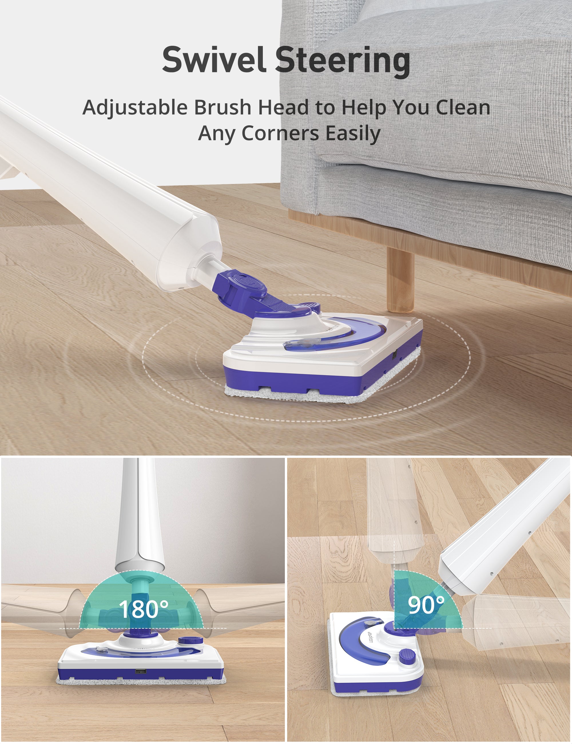 Professional Steam Mop Cleaner AS-CA044, Floor Steamer with Detergent Chamber (Exhibit Only)