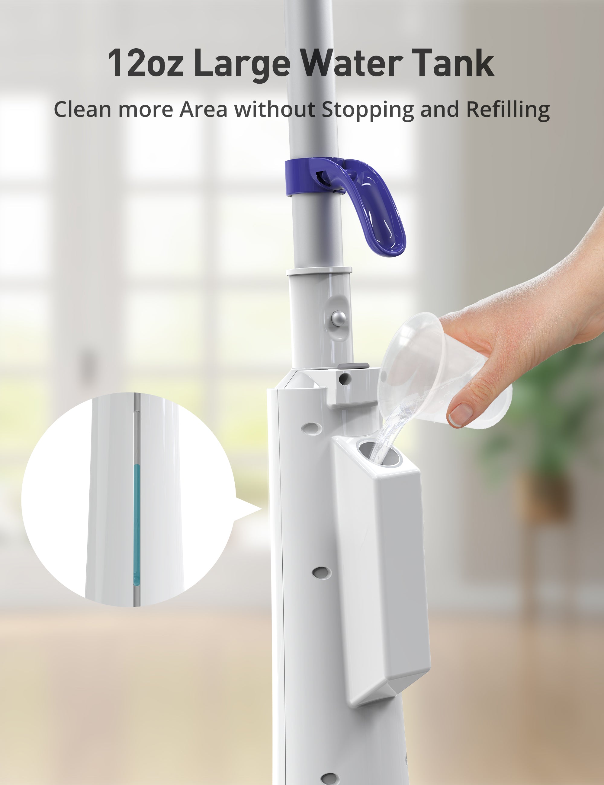 Professional Steam Mop Cleaner AS-CA044, Floor Steamer with Detergent Chamber (Exhibit Only)