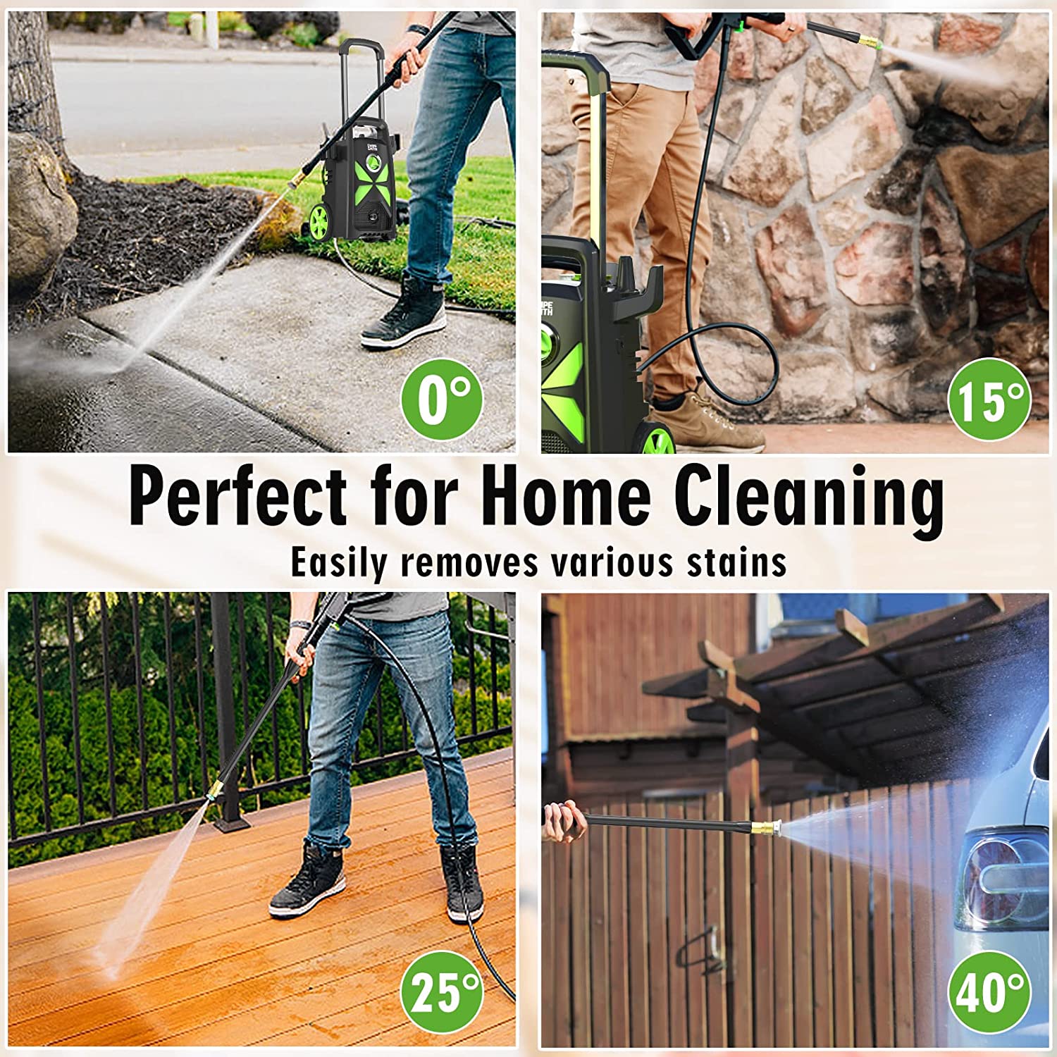 Cyber Monday SWIPESMITH Electric Pressure Washer, 2500 Max PSI 2.4 GPM Power Washer with Telescopic Handle