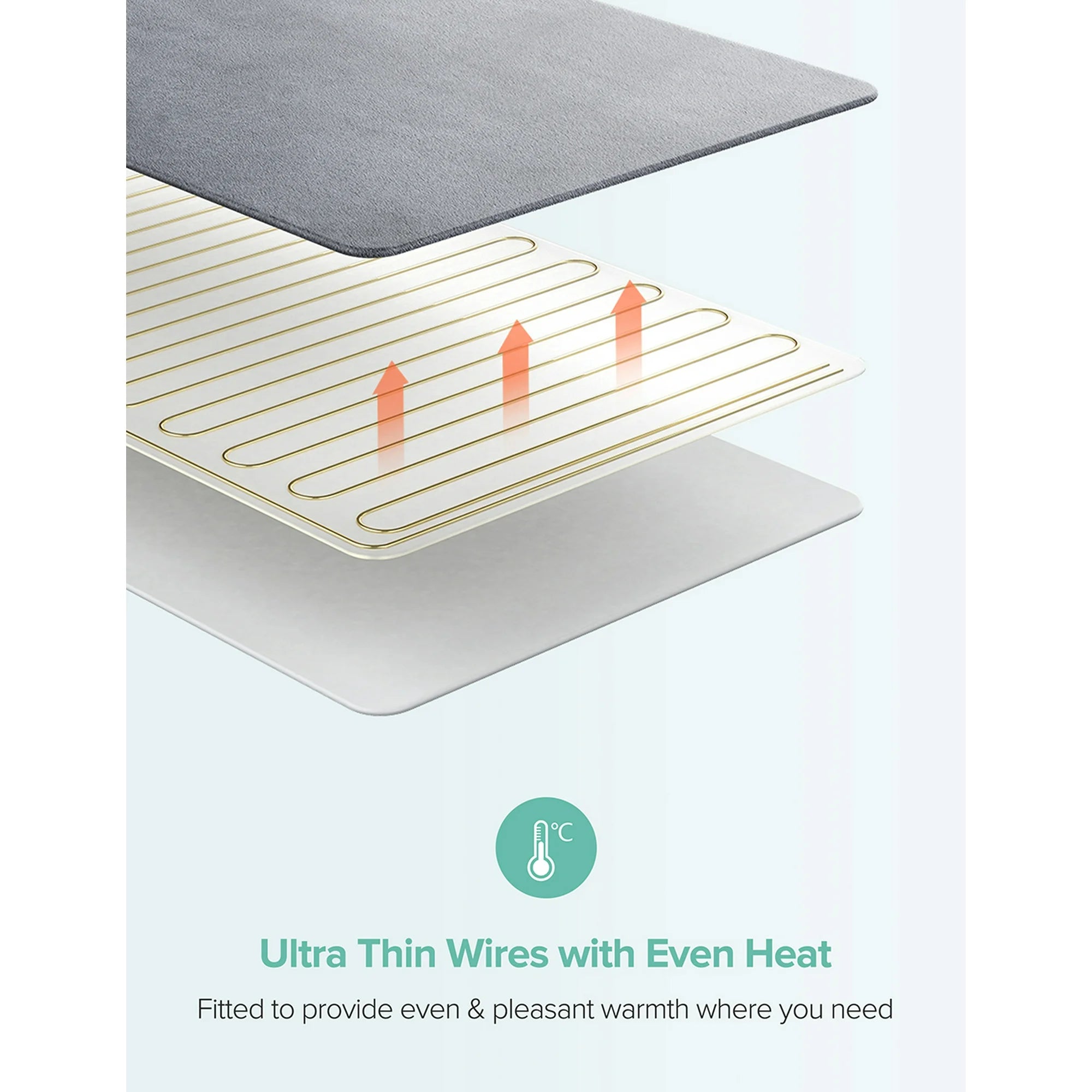 Heating Pad for Neck and Shoulders, 35” x 27” Extra Large Back Pain Relief Electric Heating Wrap, Dry & Moist Heat Therapy, 6 Temperature Settings, Machine Washable, 2 Hours Auto Shut-Off