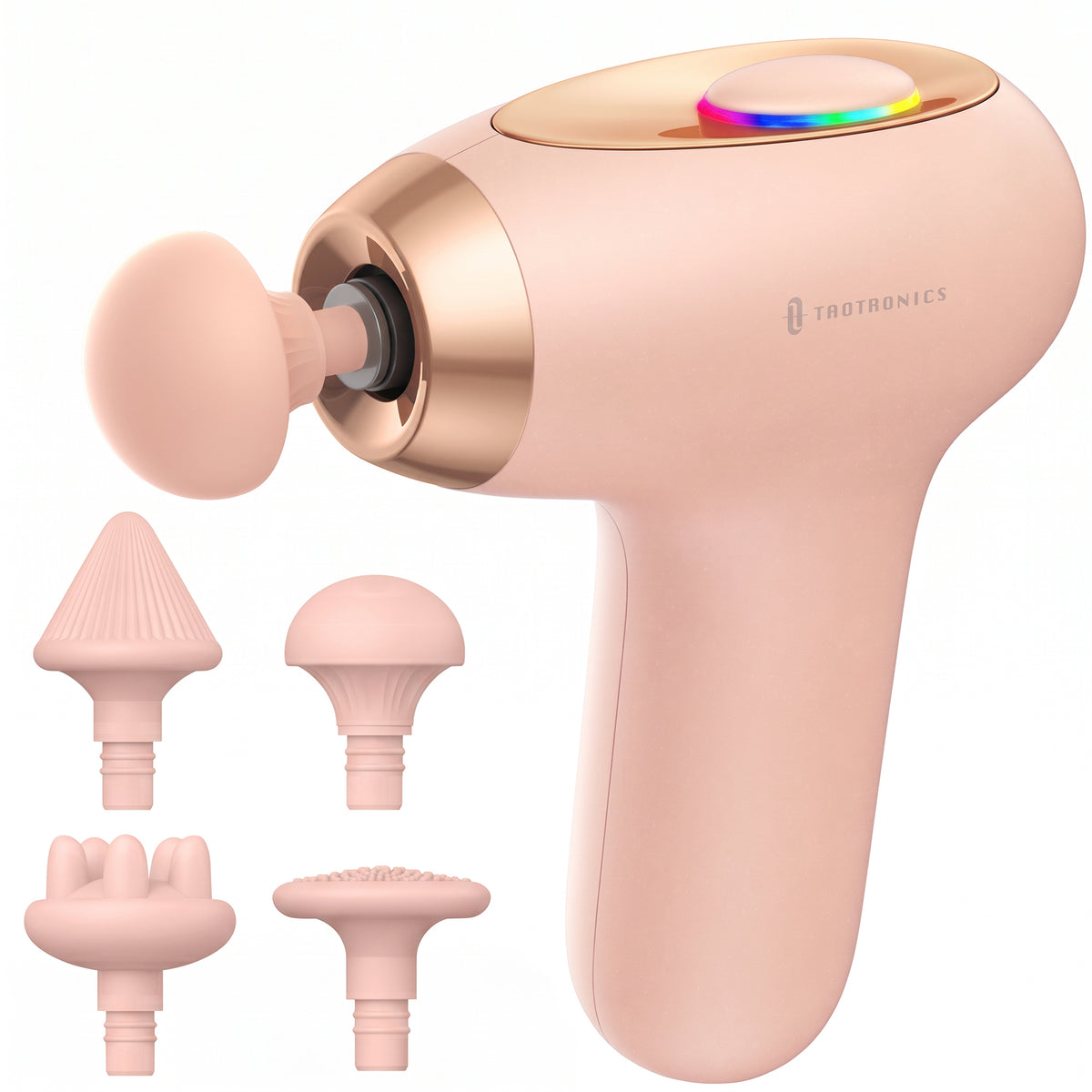 TaoTronics TT-PCA006 Portable Mini Massage Gun, Quiet Deep Tissue Massager for Everyday Muscle Relief