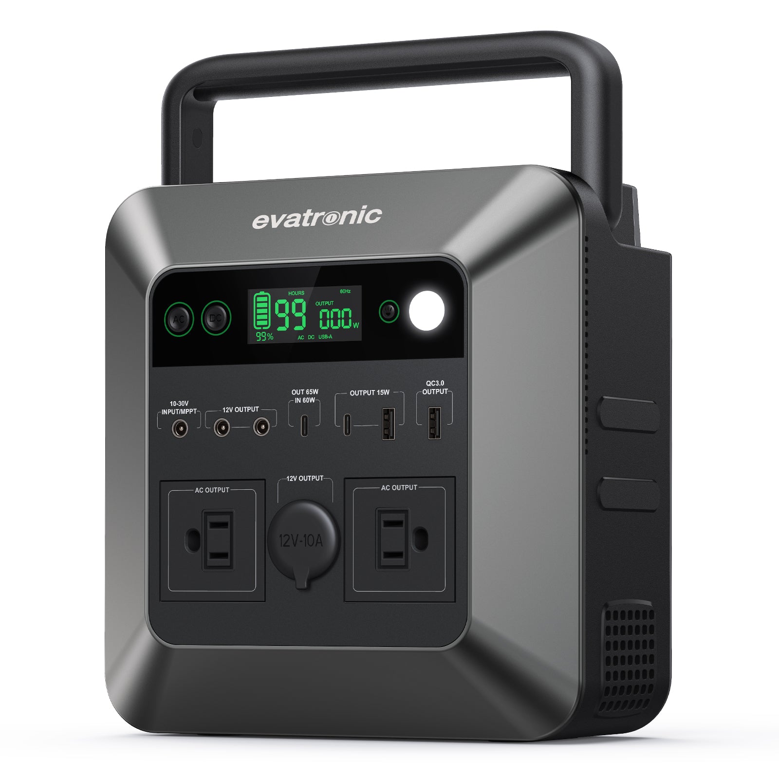Evatronic Portable Power Station ET-PB010, 1000W Peak (Rated 600W)