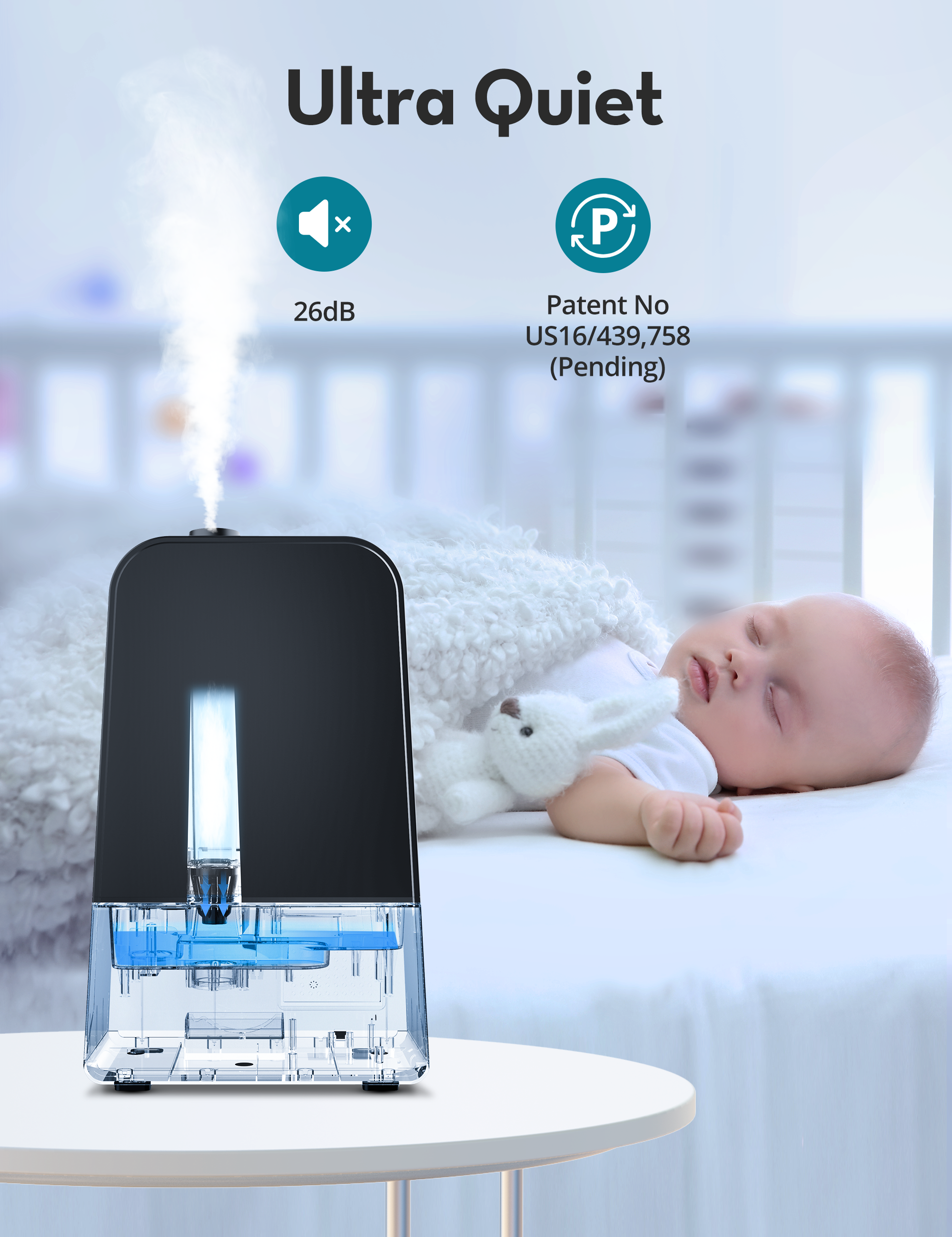 HM-AH003 Humidifier Fresh Air with 6L Water Tank