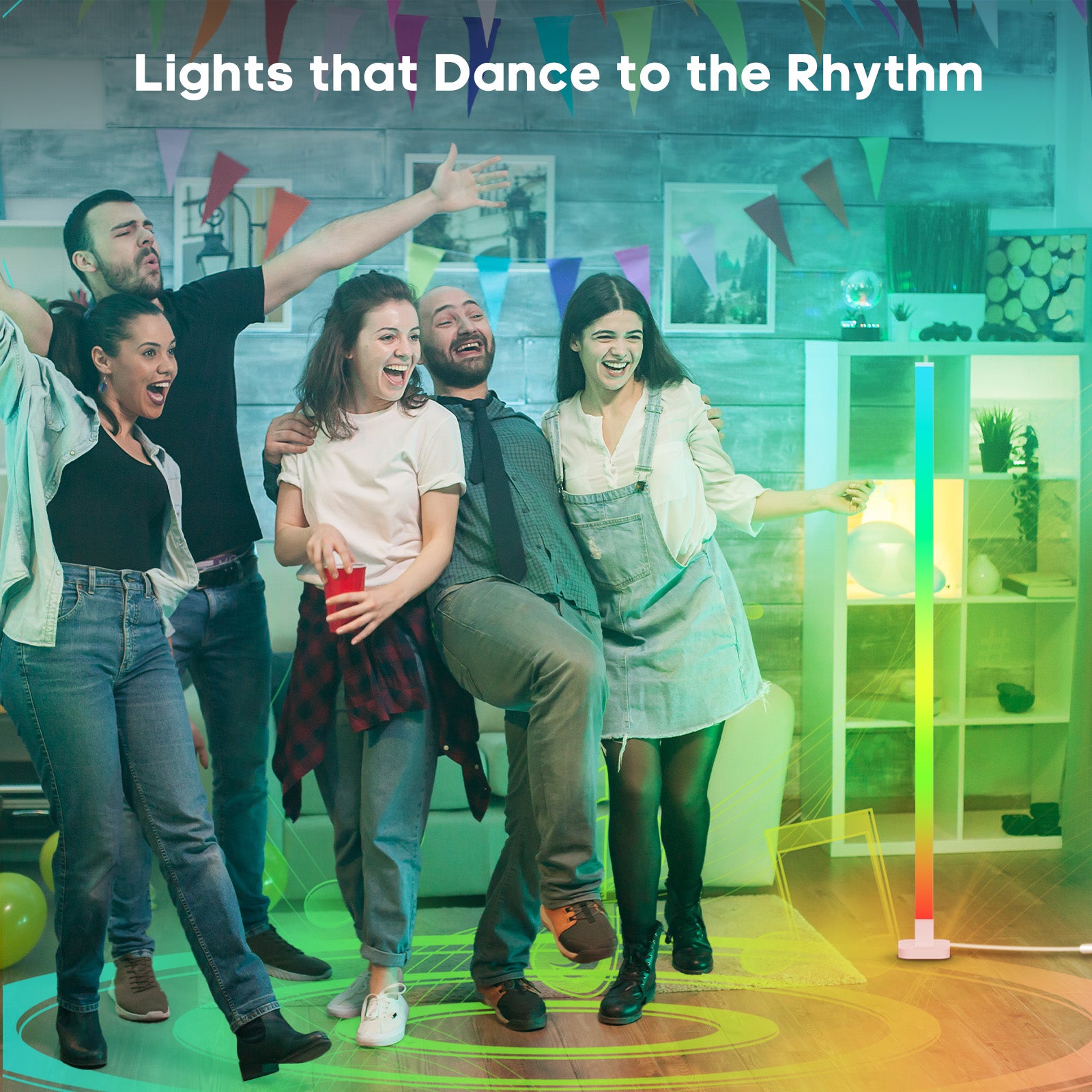 TaoTronics RGBIC Smart Floor Lamp NB-DL006 White