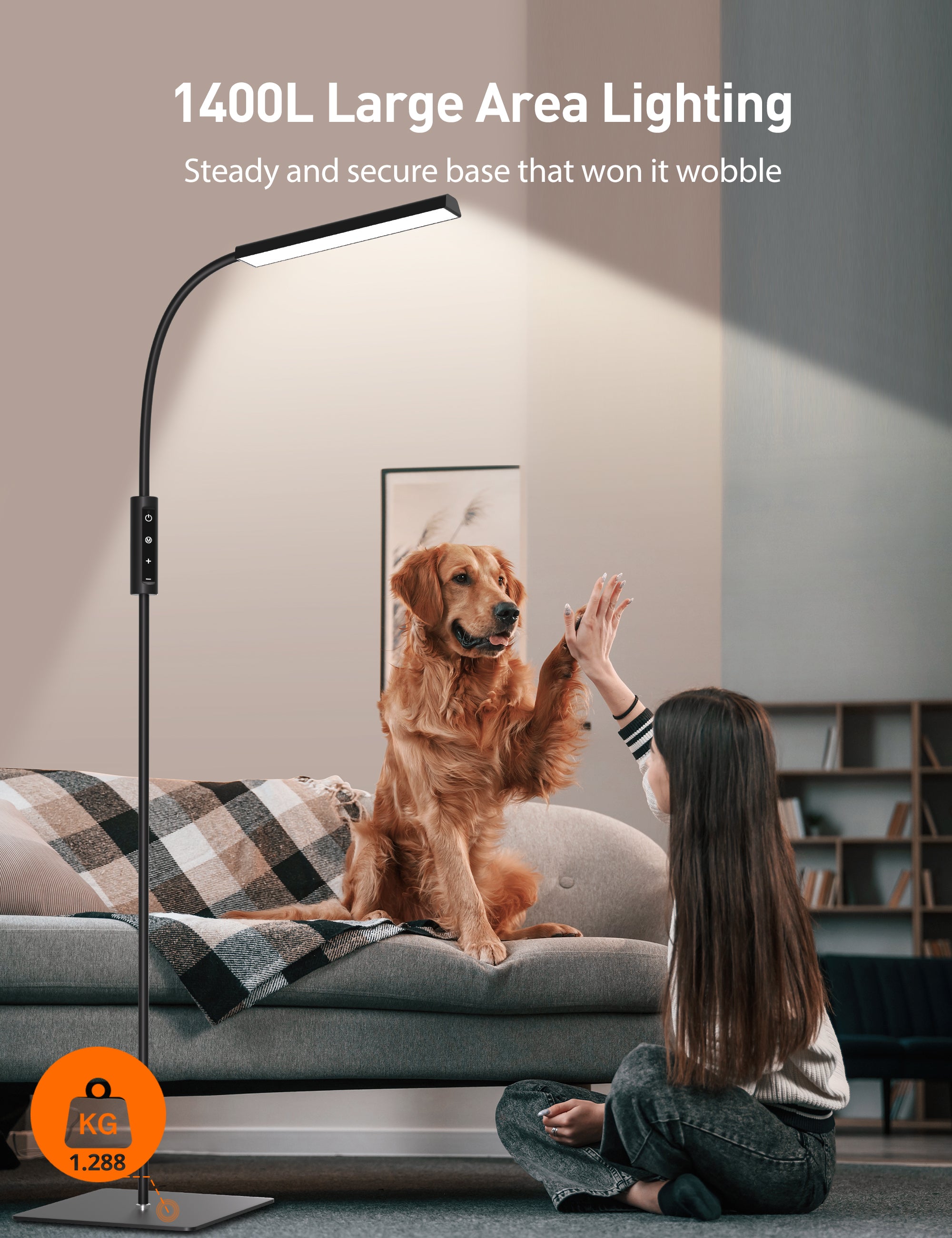 TaoTronics Remote Customizable LED Floor Lamp NB-DL007