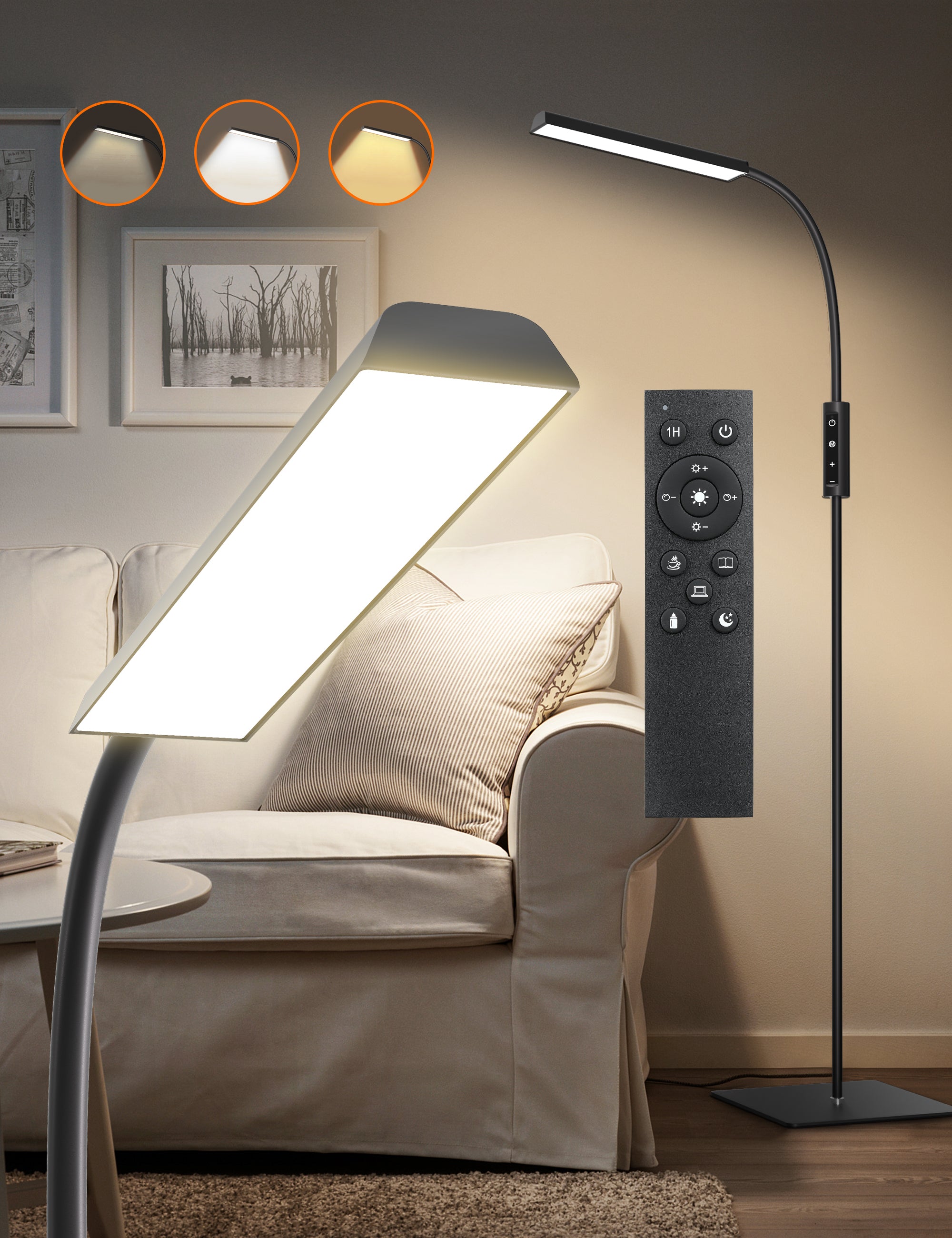 TaoTronics Remote Customizable LED Floor Lamp NB-DL007