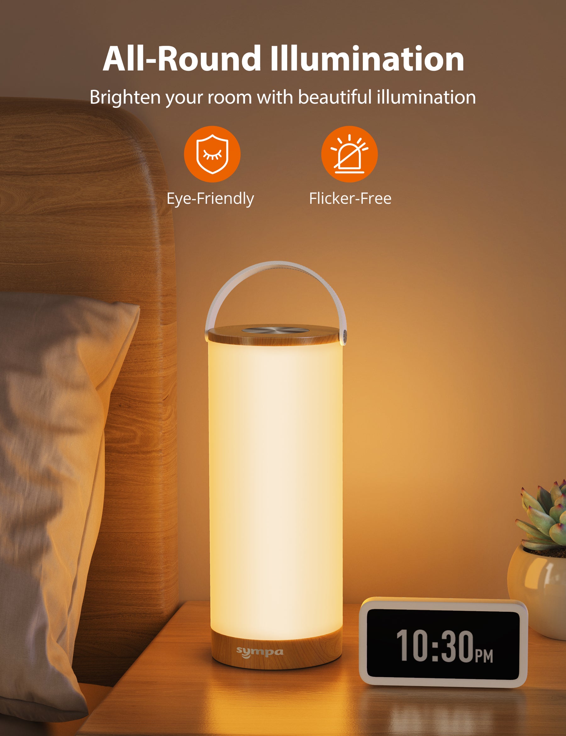 TaoTronics LED Table Lamp with Ultra-Portable Lamp with Smart Touch Sensor 4000mAh Battery Capacity