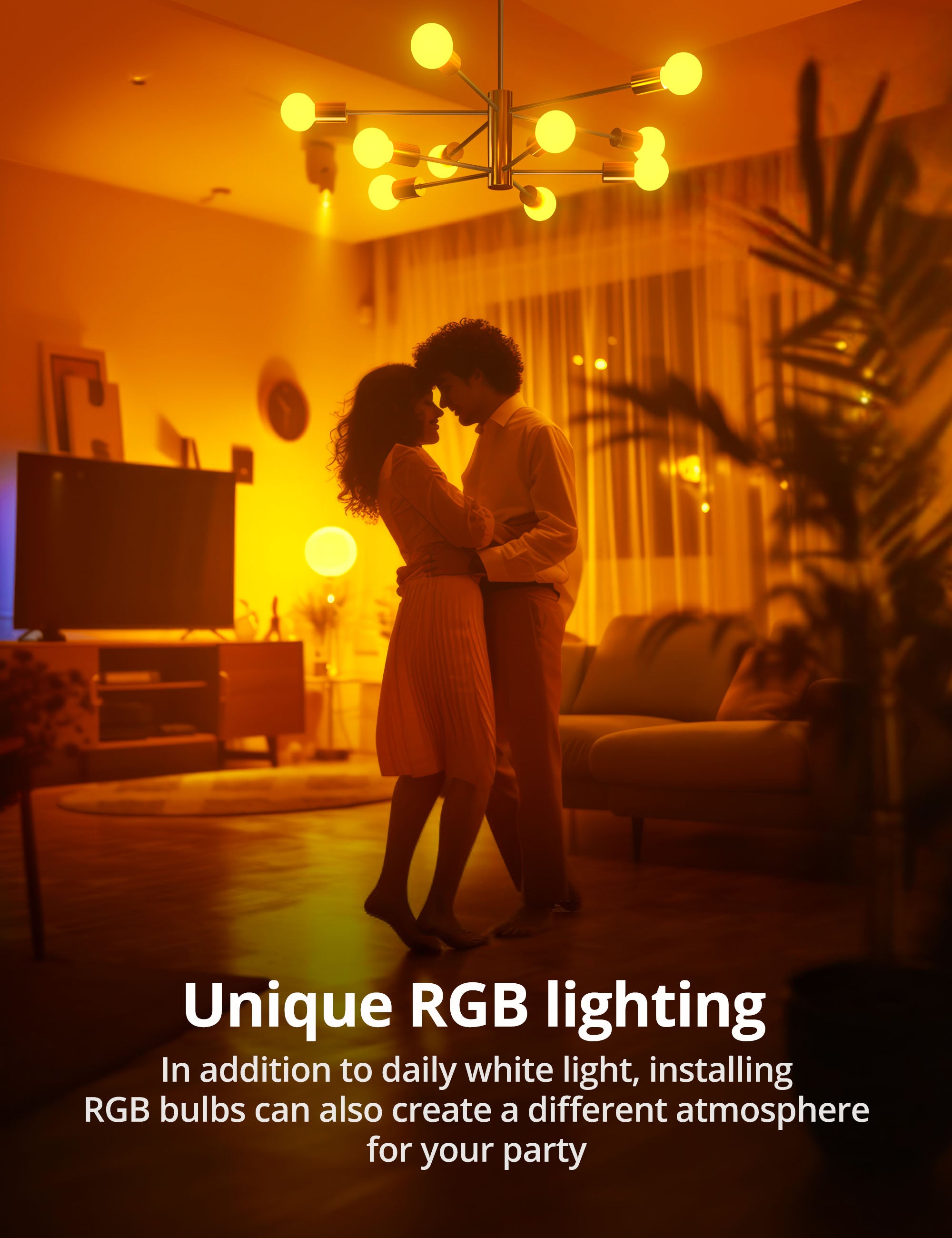 TaoTronics 10-Lights Modern Hanging Chandelier Lighting Plug-in Pendant Ceiling Light Fixtures