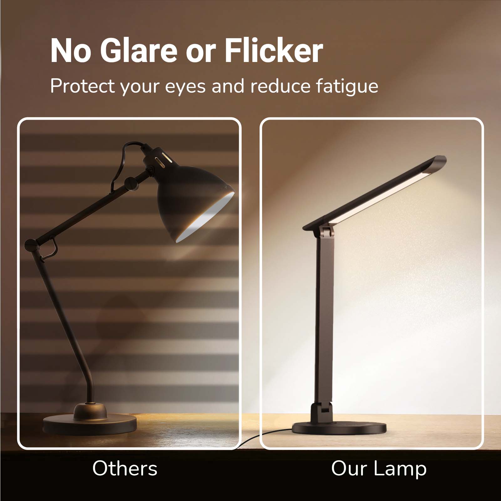 TaoTronics LED Desk Lamp TT-DL13 Office Table 35-Modes Lamps with Stable USB Charging Port & Touch Control