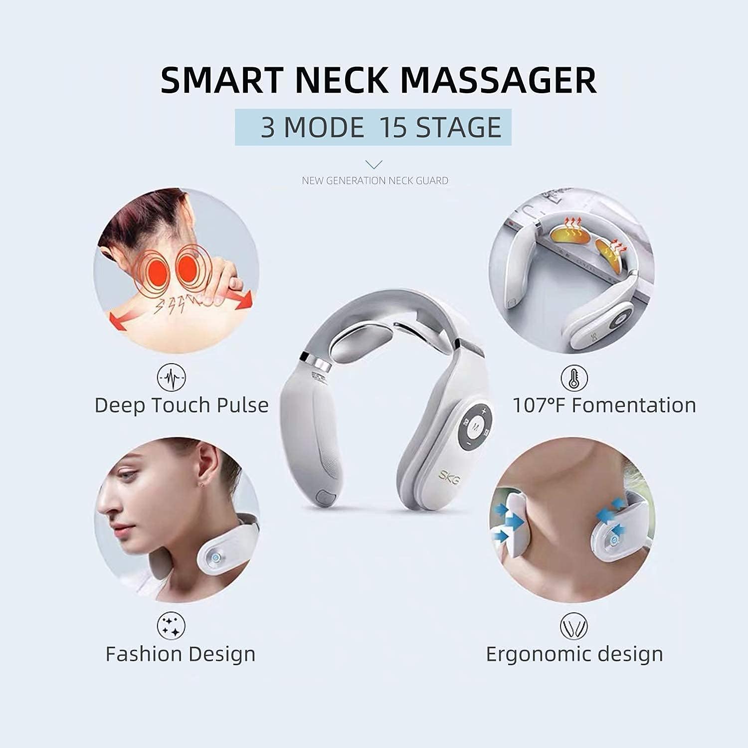 SMART NECK MASSAGER 3 MODE 15 STAGE