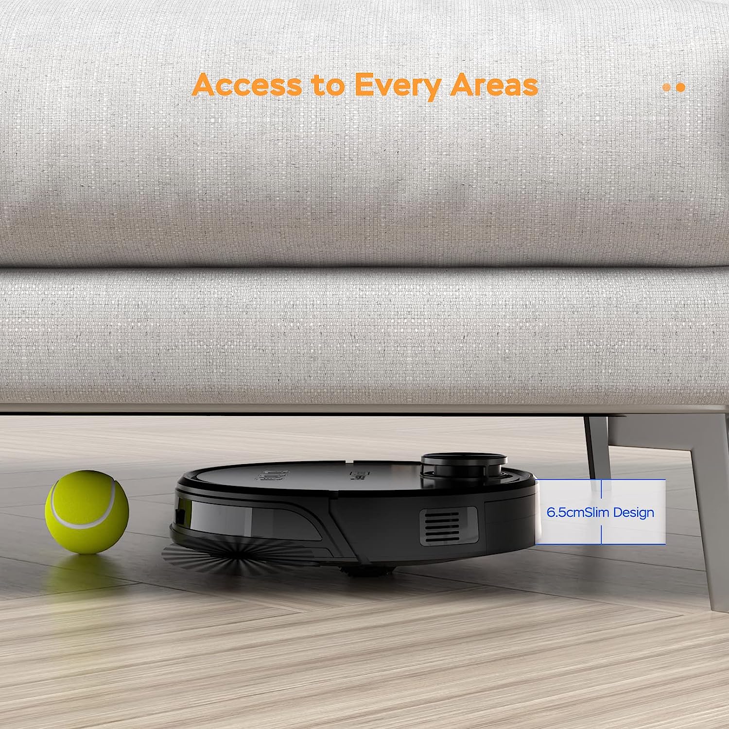 Geek Smart L8 Laser Robot Vacuum Cleaner , LDS Navigation, MAX 2700 PA Suction, Wi-Fi Connected APP