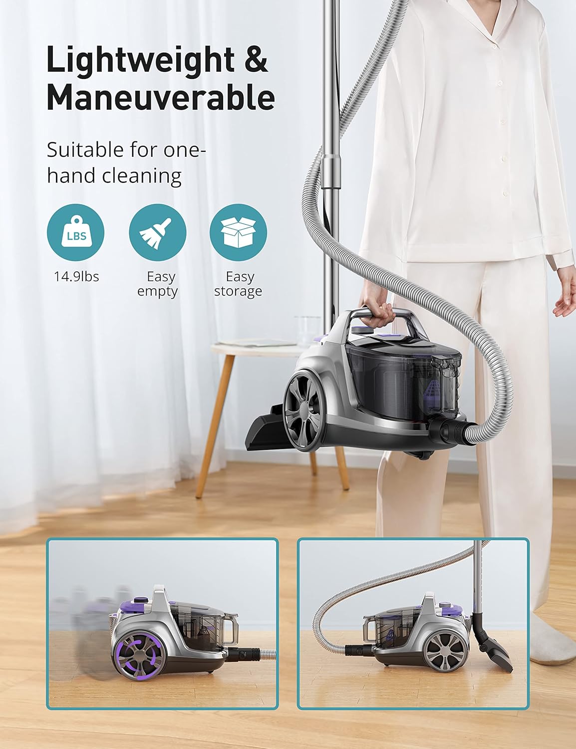 TaoTronics x HawKam Canister Vacuum Cleaners HK-CA001