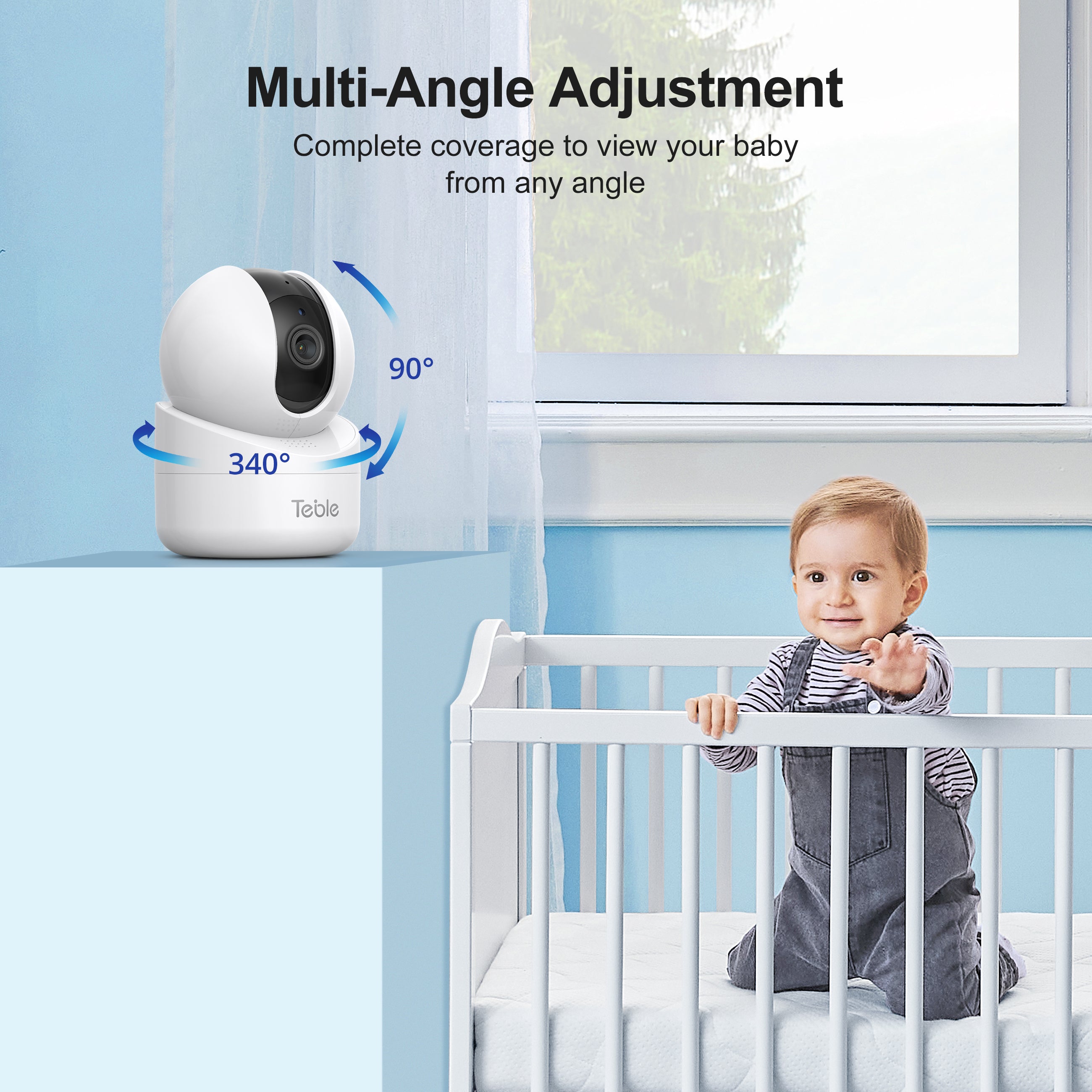 TaoTronics x Teble Baby Monitor 5.5 inch 720P HD Display TB-IH001
