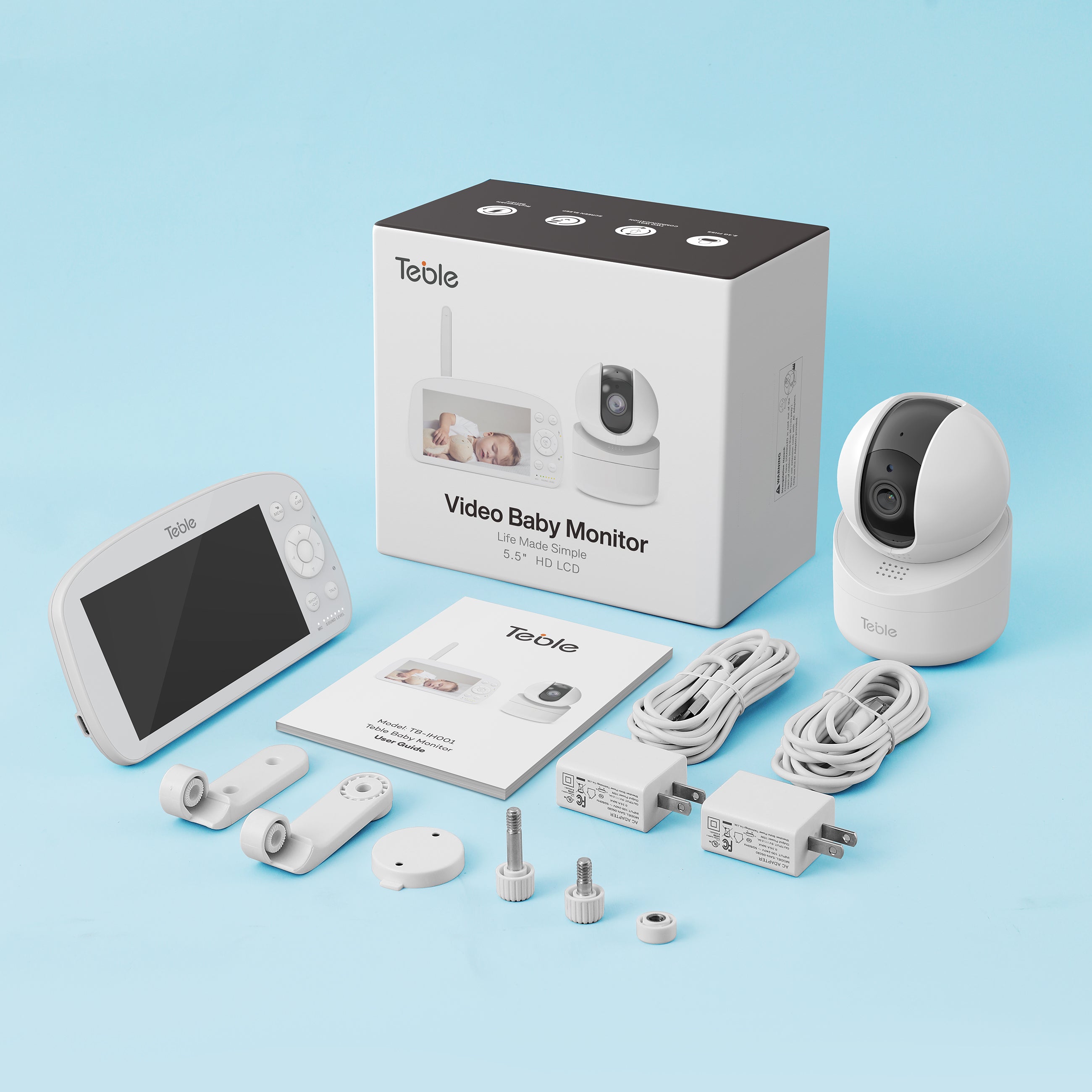 TaoTronics x Teble Baby Monitor 5.5 inch 720P HD Display TB-IH001