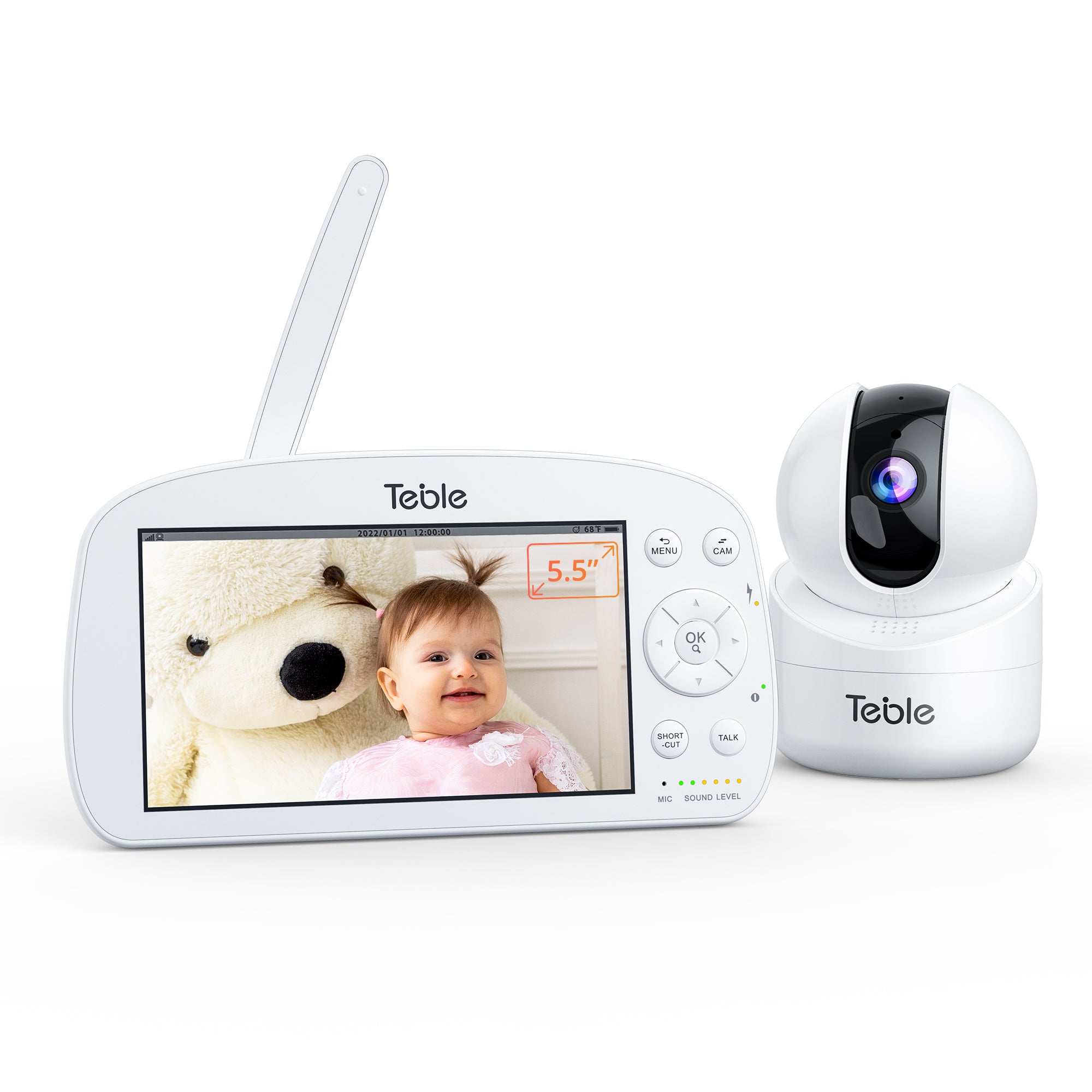 TaoTronics x Teble Baby Monitor 5.5 inch 720P HD Display TB-IH001