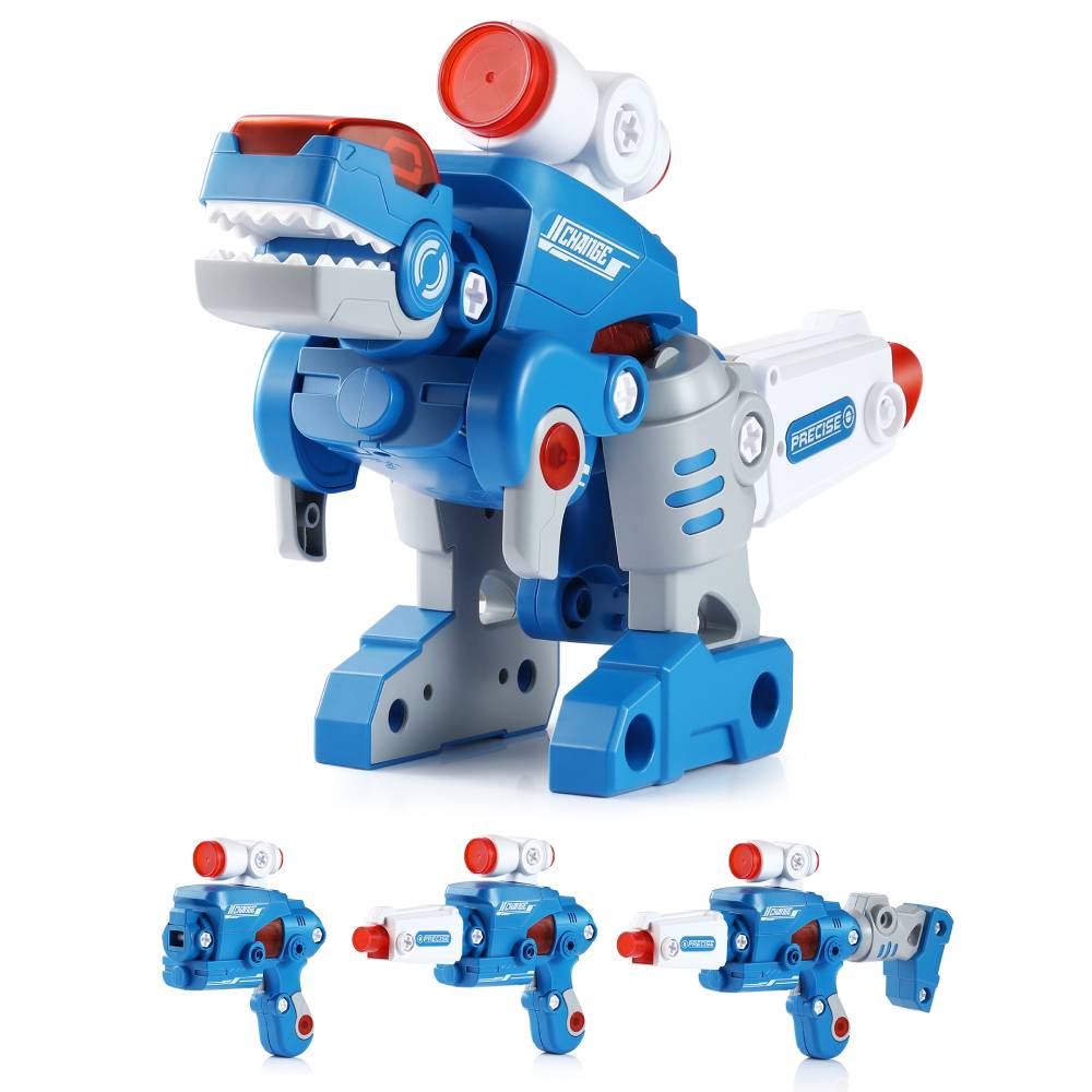 Dinosaur Toys, KATTUN Take Apart Toys, 3-in-1 Transforming Dinosaur Gun Toys