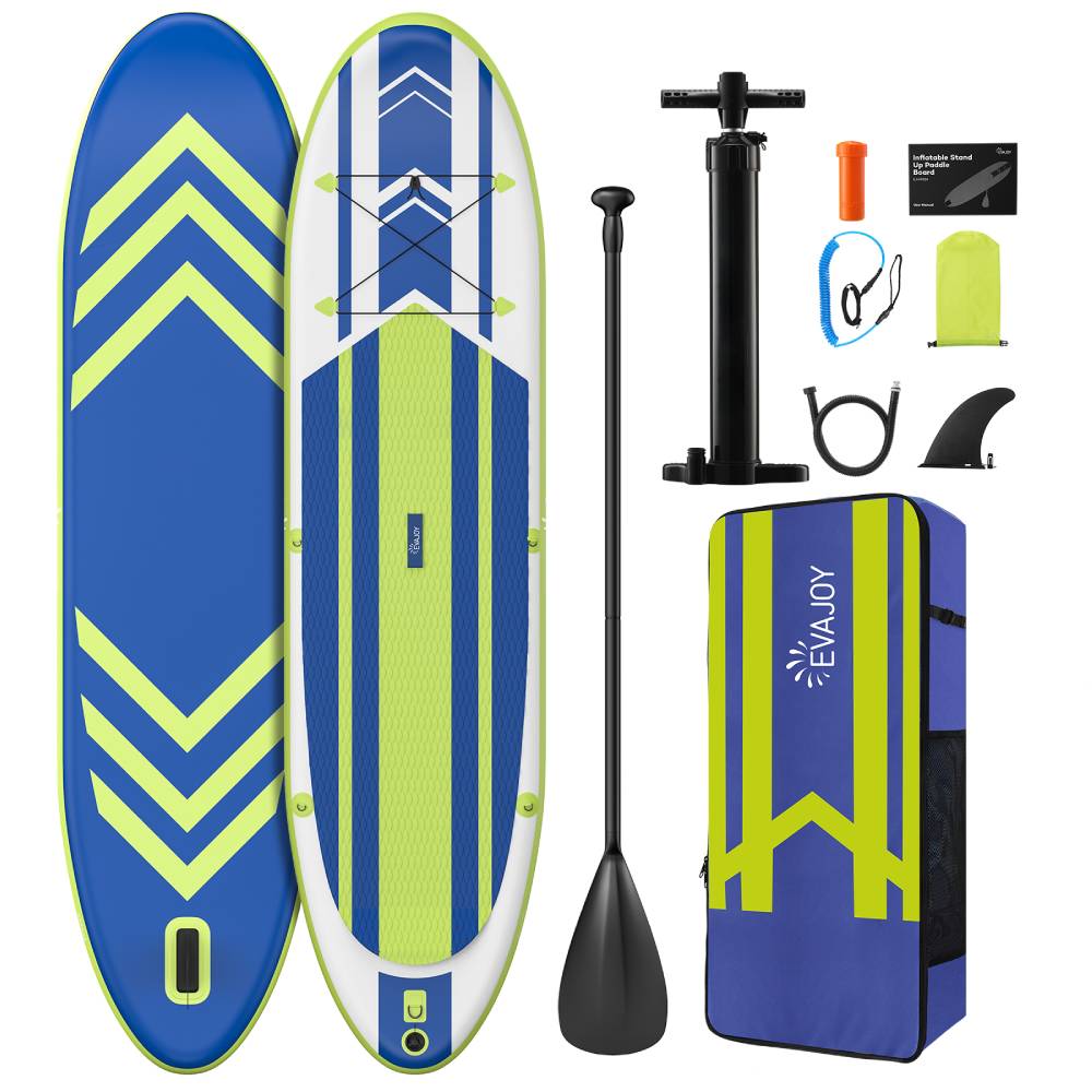 Evajoy Inflatable Stand Up Paddle Board 10’10 × 32” × 6” All Around iSUP Paddleboarding