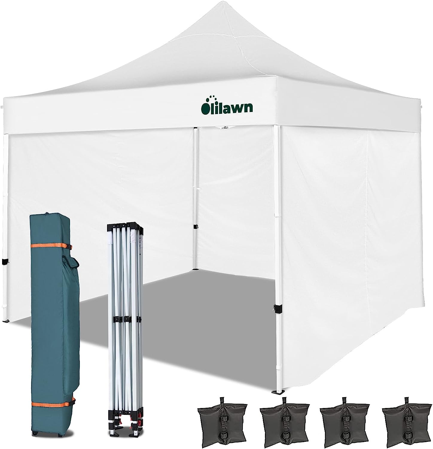 OLILAWN 10x10 Pop Up Canopy Tent Outdoor Shade Canopy