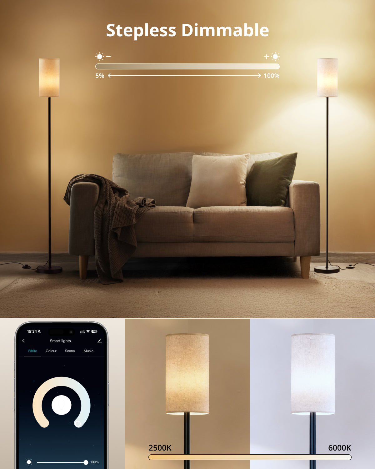 TaoTronics NB-DL010 Smart Floor Lamp – Ambient Lighting for a More Comfortable Home