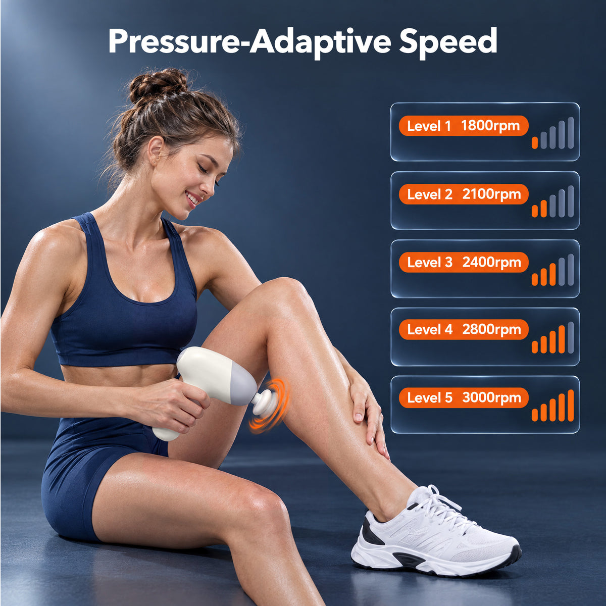 TaoTronics TT-PCA007 Mini Massage Gun, Portable Full Body Massager for Everyday Muscle Relief