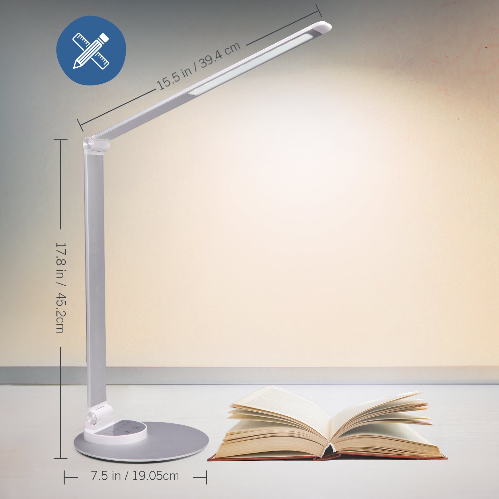 TaoTronics TT-DL22 LED Desk Lamp with USB Port