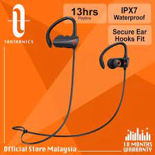 TaoTronics bh074 Wireless Bluetooth Headphones 13 Hours Play Ipx7 Waterproof