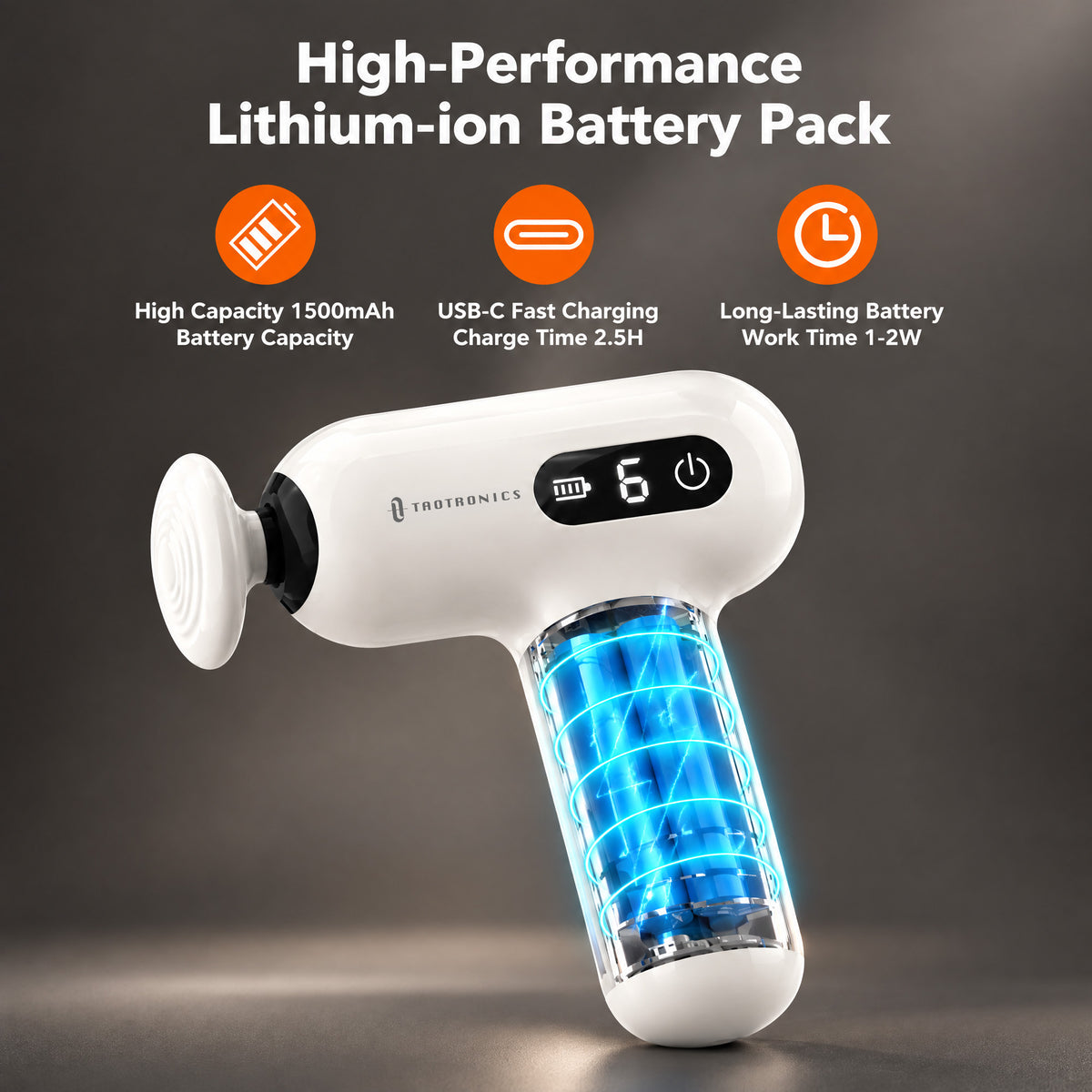 TaoTronics TT-PCA005 massage gun product detail 1