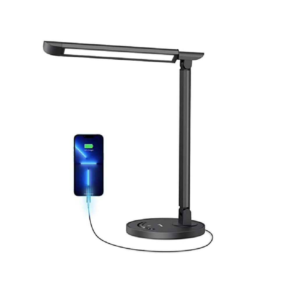 LED Desk Lamp 13, Office Table Lamp with USB Charging Port