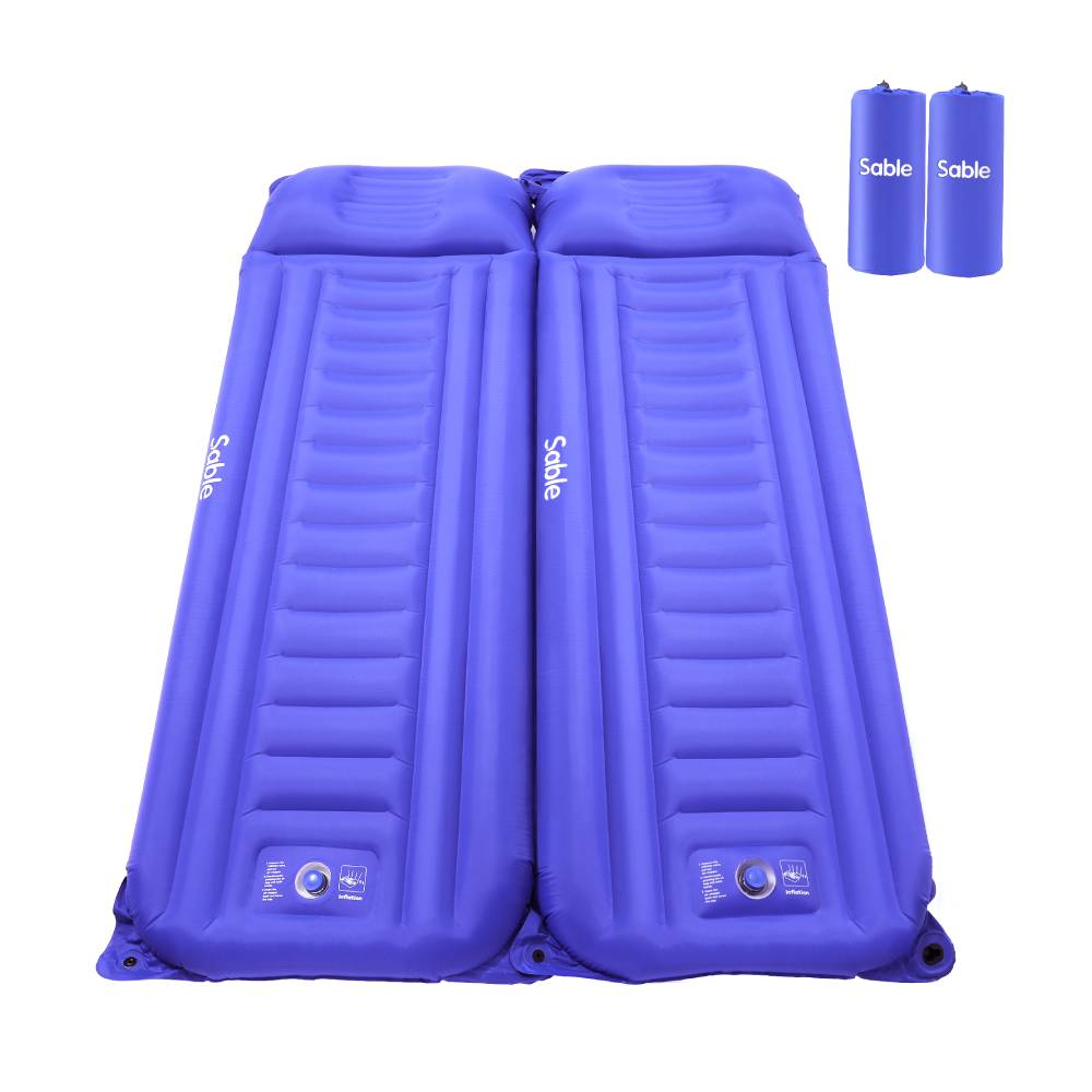 Sable Inflatable Camping Sleeping Mat Air Mattress, Twin size Air Pad with Pillow WM