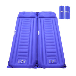 Evajoy Inflatable Camping Sleeping Mat Air Mattress, Twin size Air Pad with Pillow
